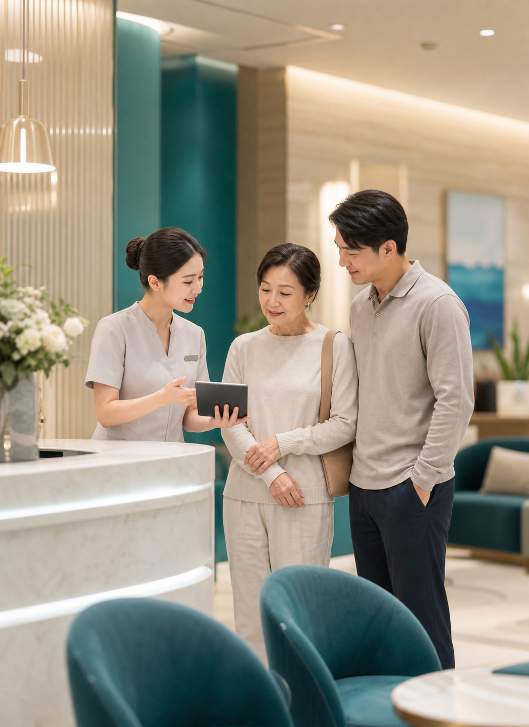 粵語陪診人員在深圳牙科診所接待香港客戶