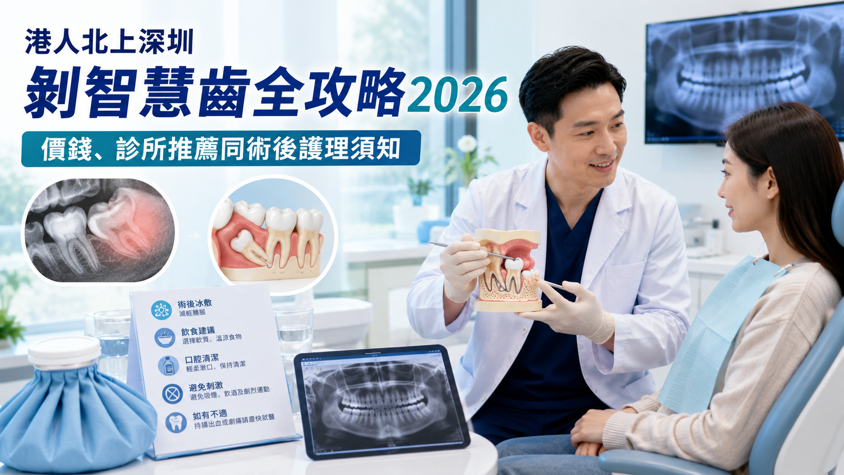 港人北上深圳剝智慧齒全攻略2026｜價錢、診所推薦同術後護理須知