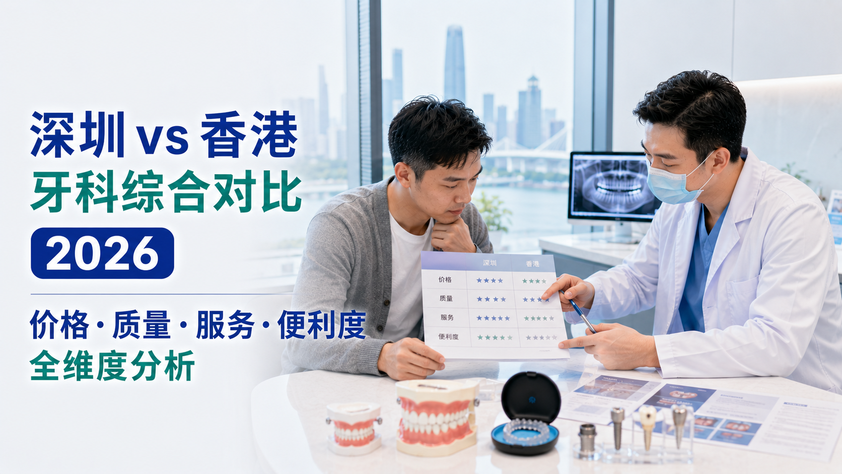 深圳vs香港牙科综合对比2026｜价格·质量·服务·便利度全维度分析