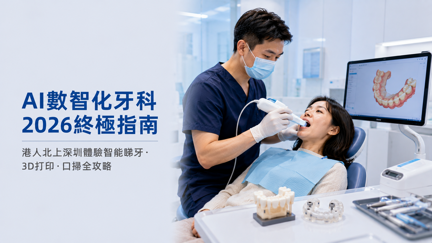 AI數智化牙科2026終極指南｜港人北上深圳體驗智能睇牙·3D打印·口掃全攻略