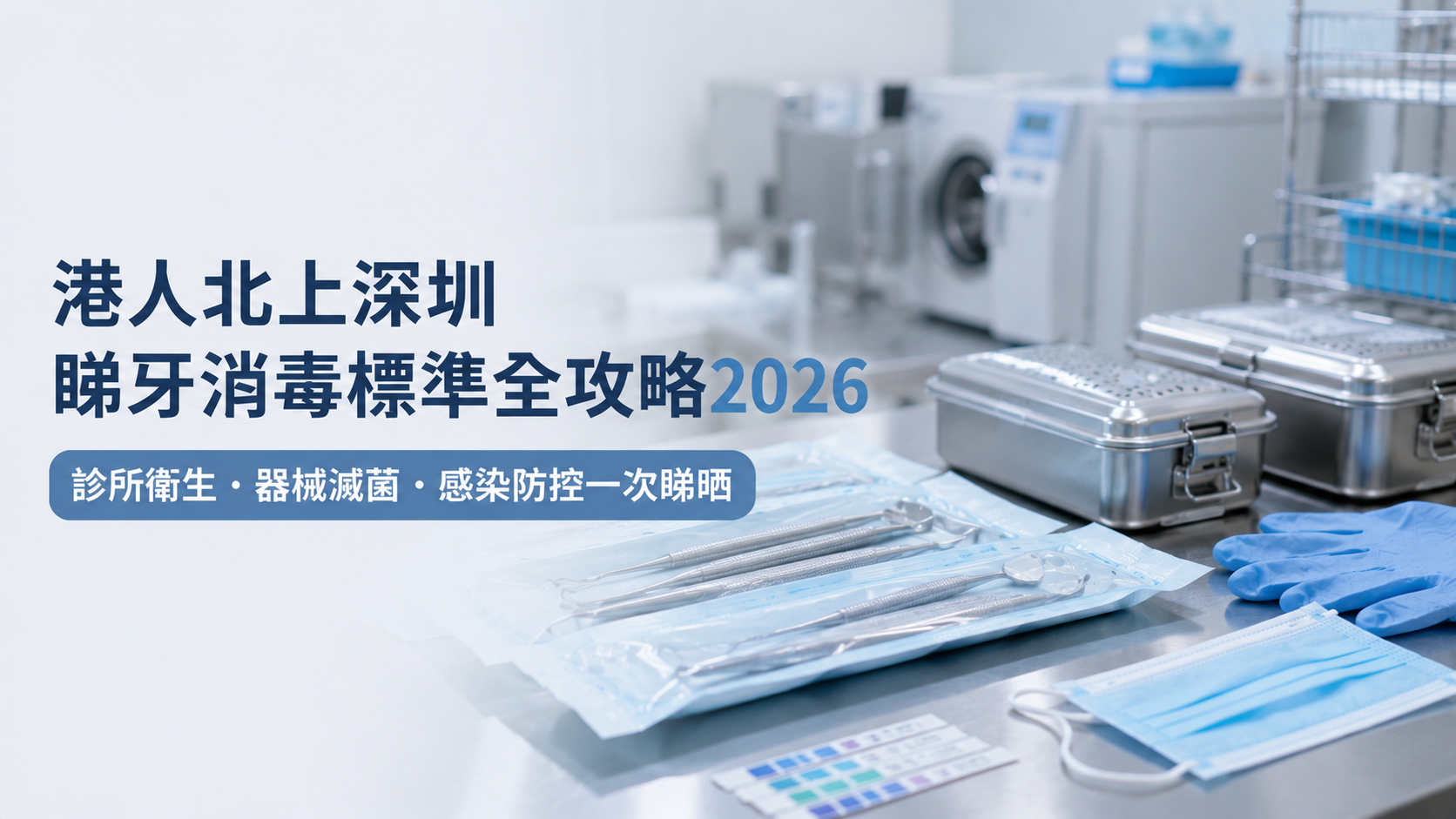 港人北上深圳睇牙消毒標準全攻略2026｜診所衛生・器械滅菌・感染防控一次睇晒