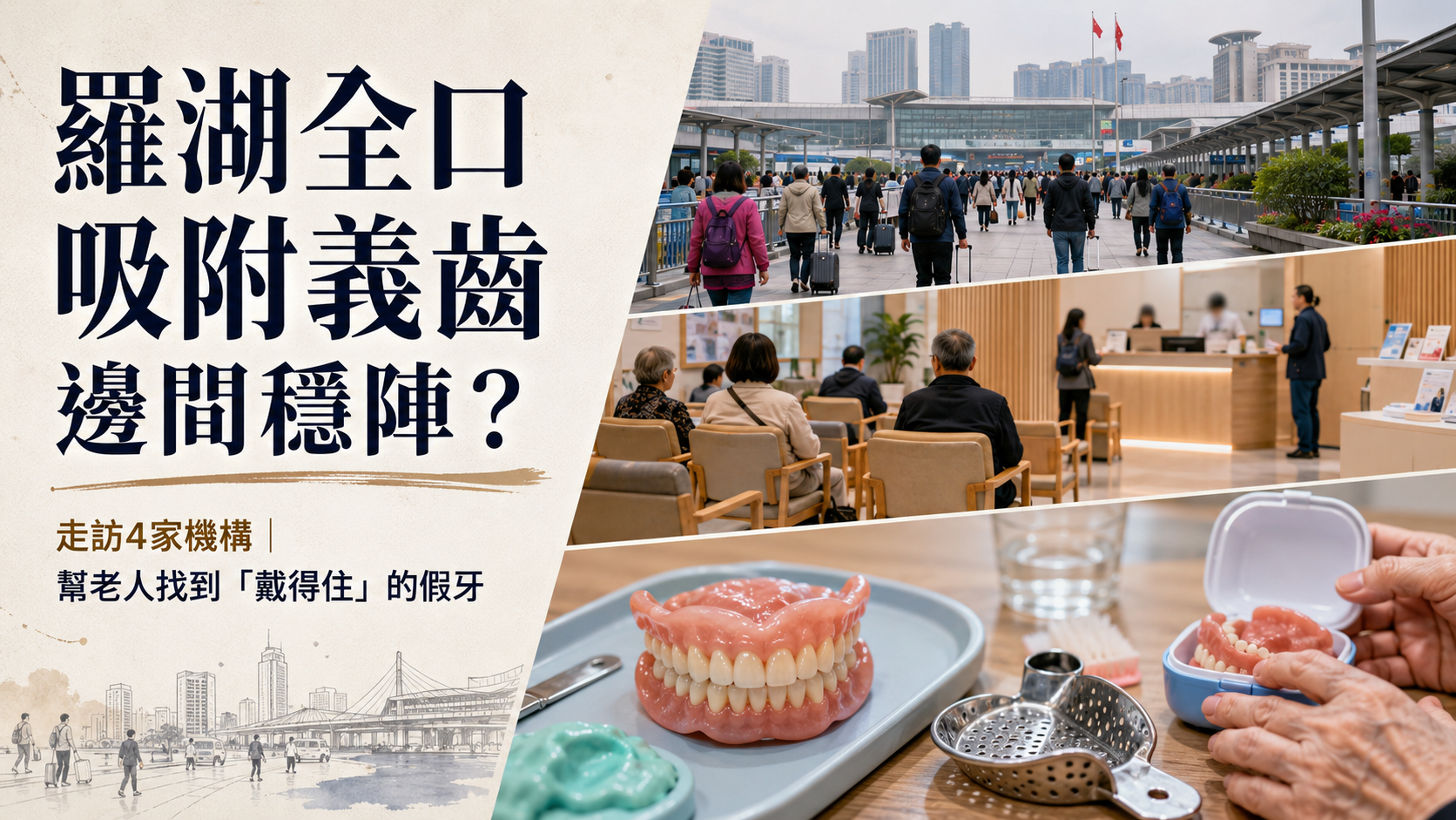2026年香港人北上羅湖全口吸附義齒邊間穩陣？走訪4家機構，幫老人找到”戴得住”的假牙