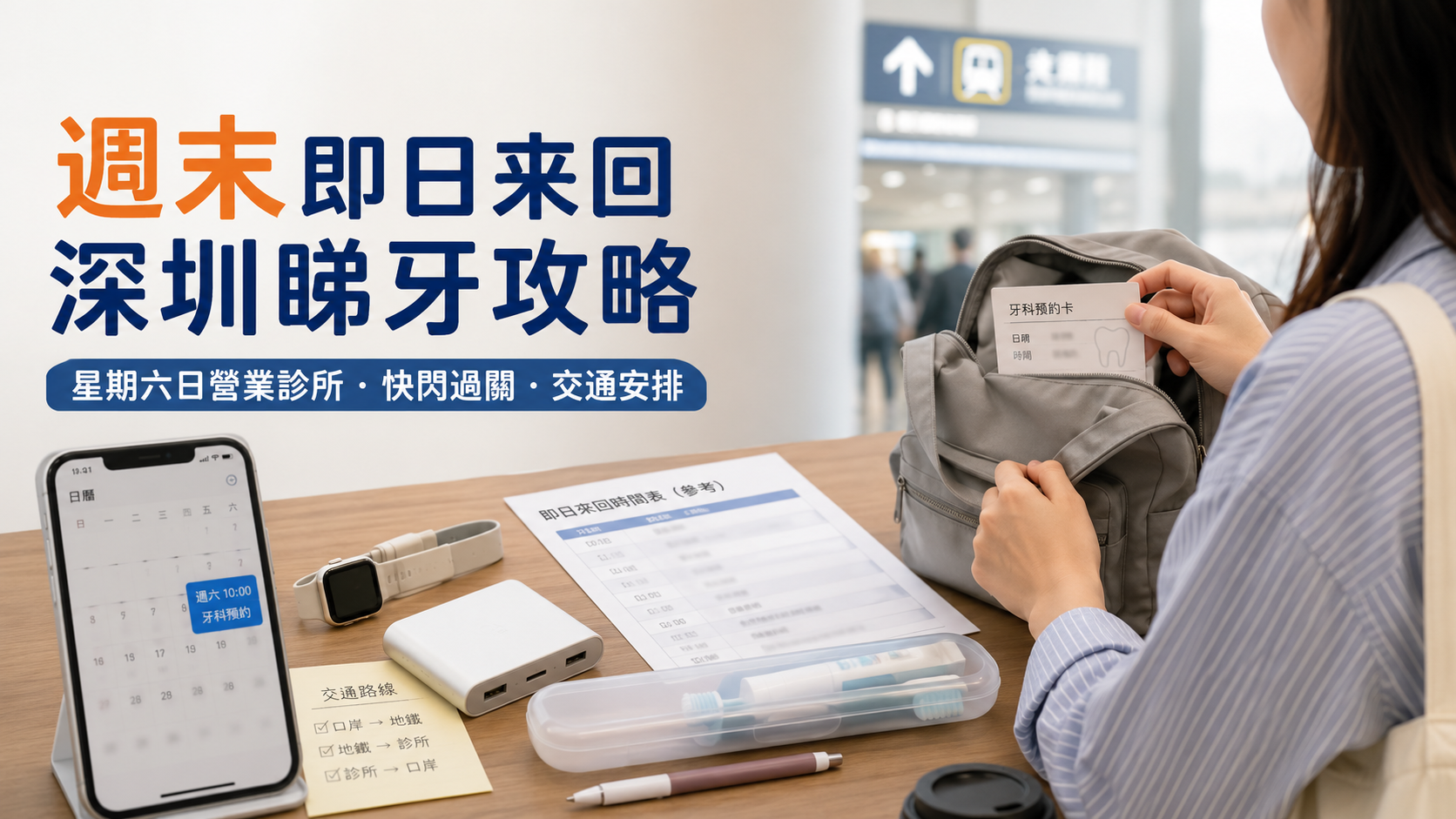 港人週末即日來回深圳睇牙攻略2026｜星期六日營業診所、快閃過關、交通安排