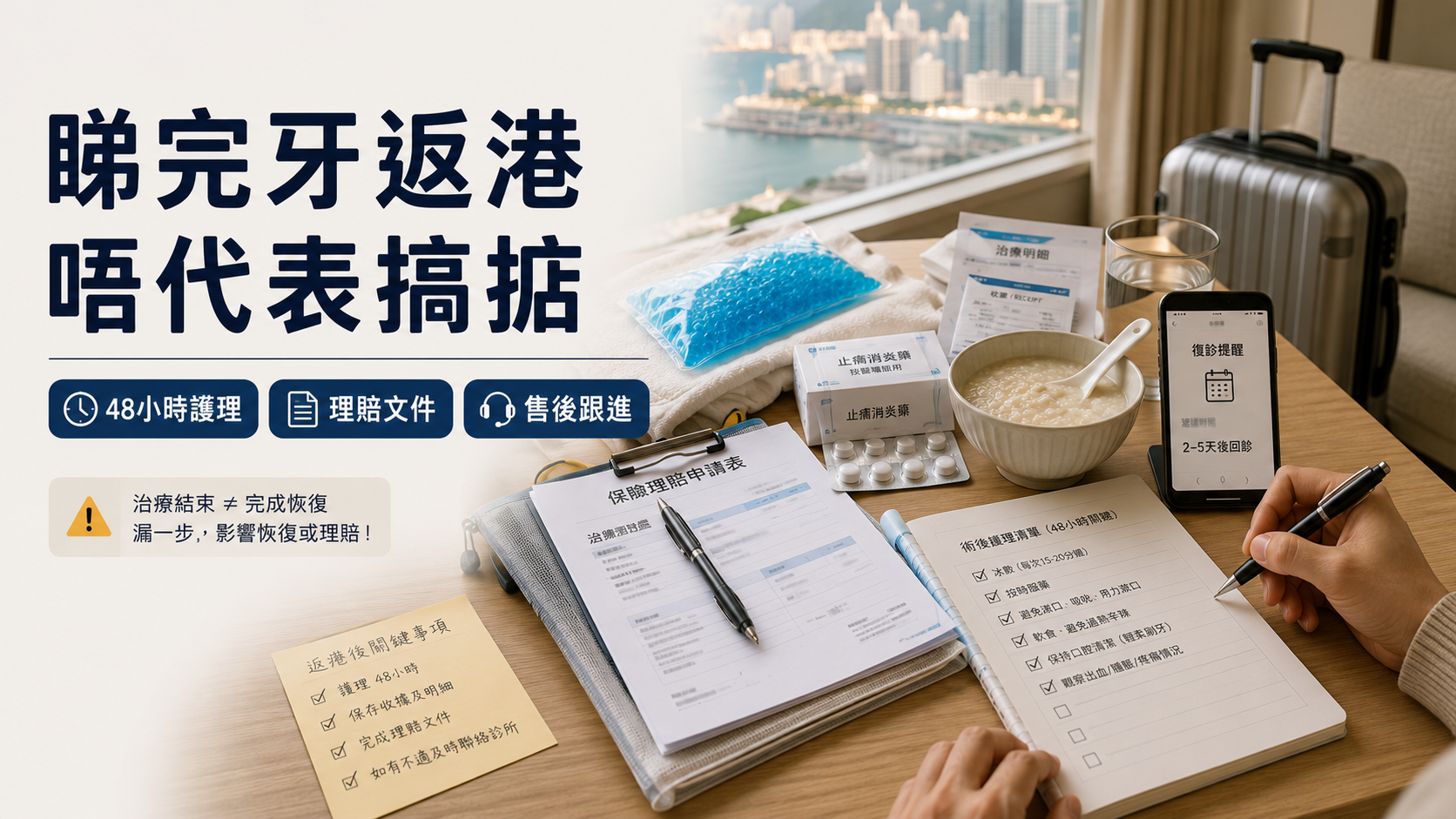 睇完牙返港，唔代表搞掂