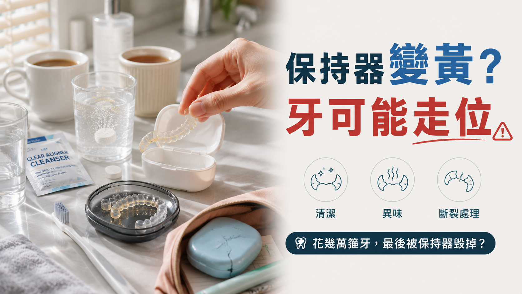 箍牙後保持器發黃變味斷裂2026｜港人北上深圳保持器清潔護理全攻略