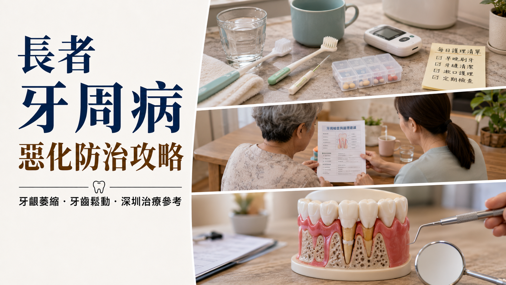 長者牙周病惡化防治攻略