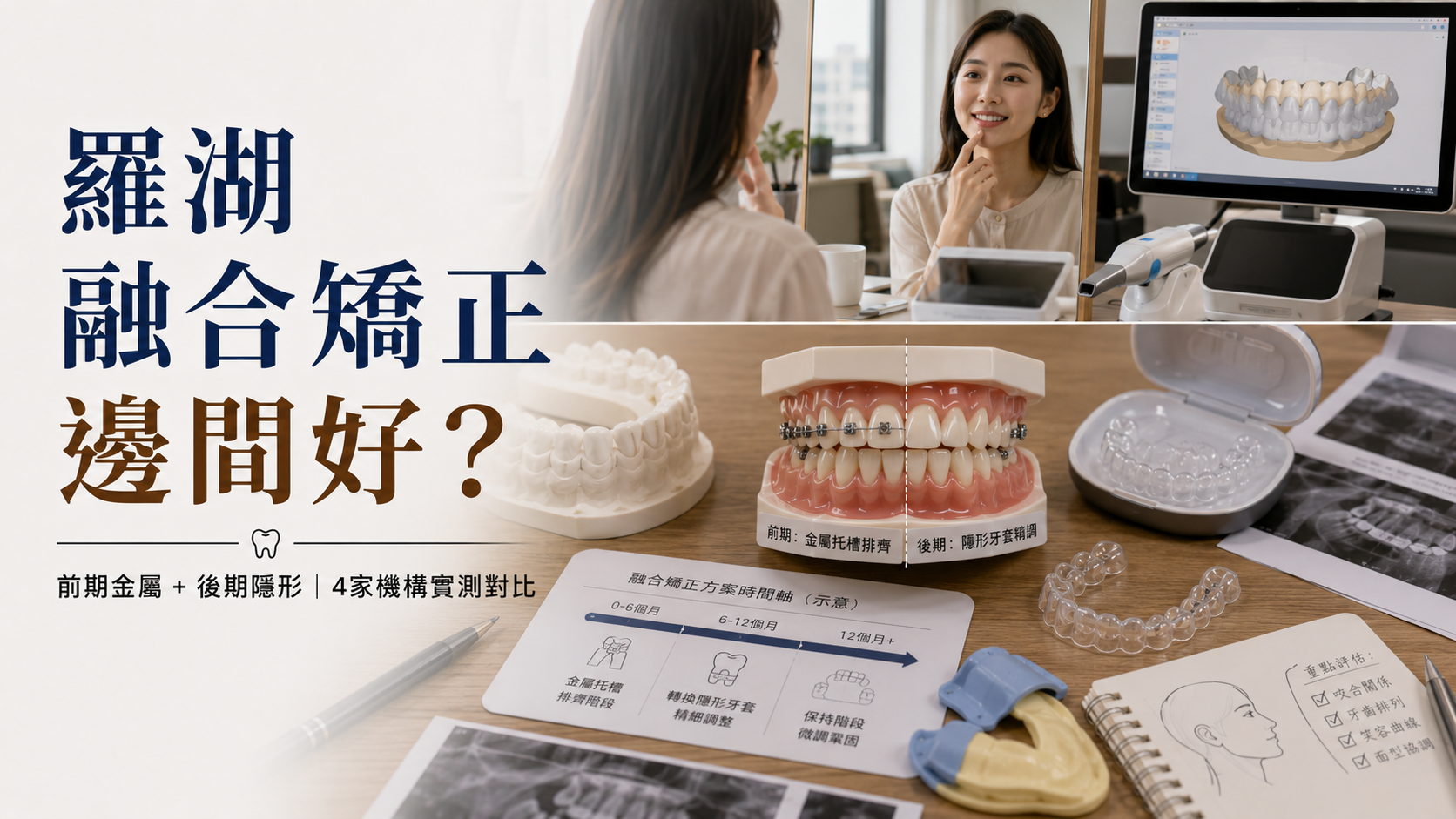 2026年香港人北上羅湖融合矯正邊間好？前期金屬加後期隱形，4家機構實測對比