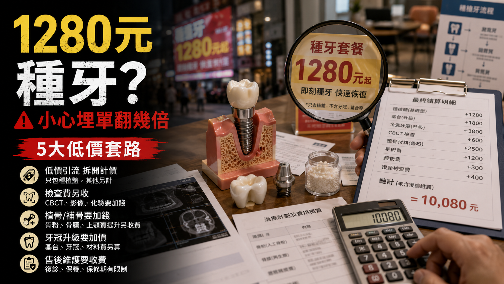 1280元種牙？小心埋單翻幾倍