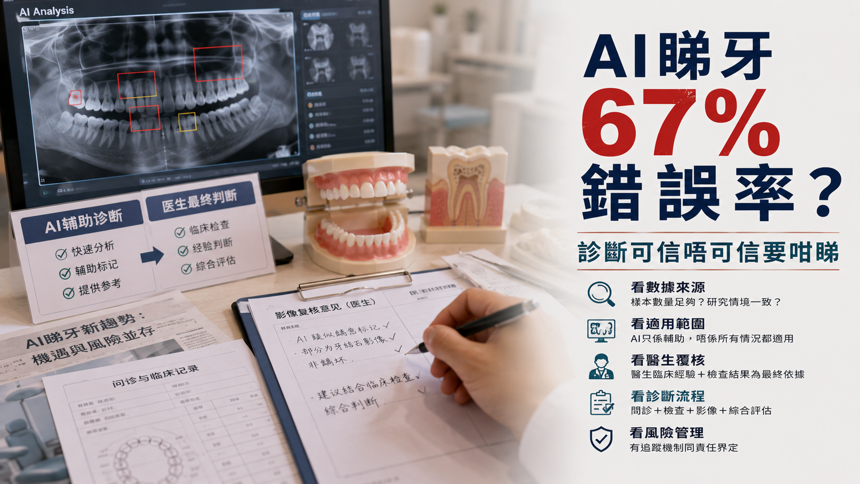 AI睇牙 67%錯誤率？