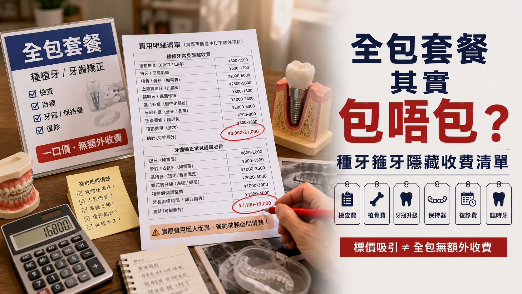 全包套餐 其實包唔包？