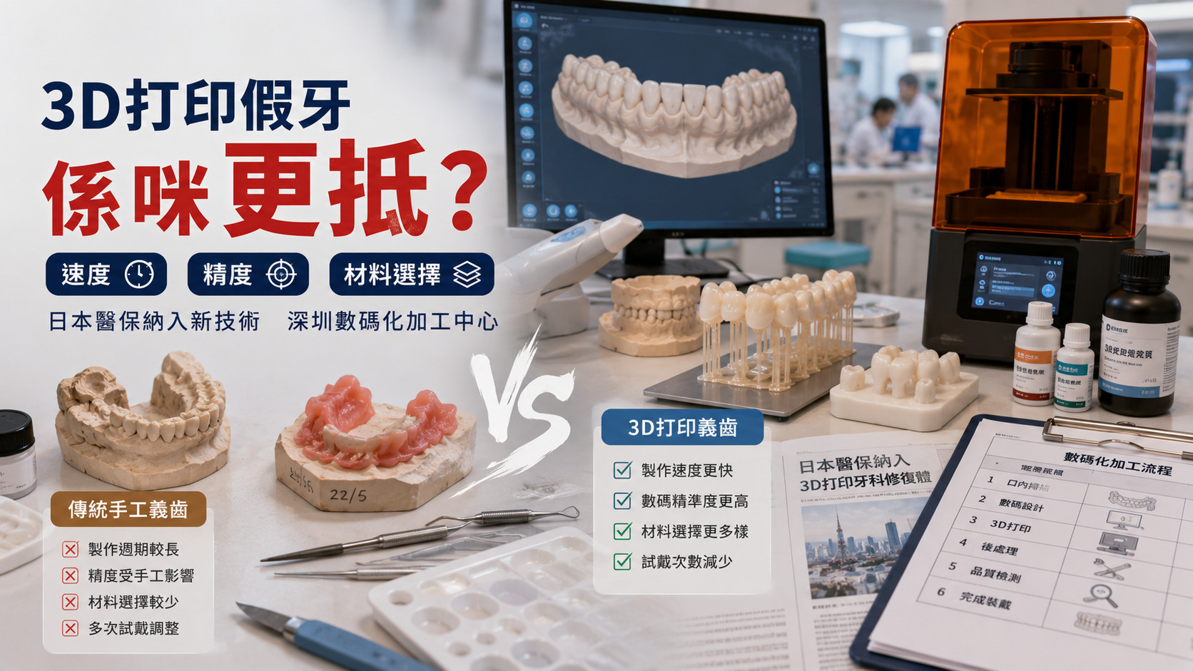 3D打印假牙 係咪更抵？