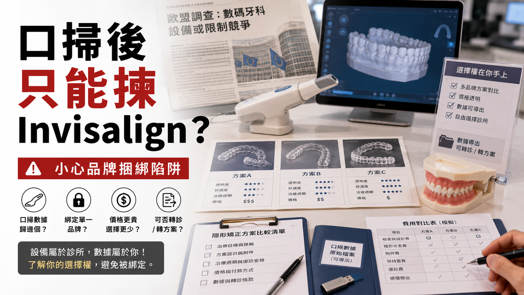 口掃後 只能揀Invisalign？