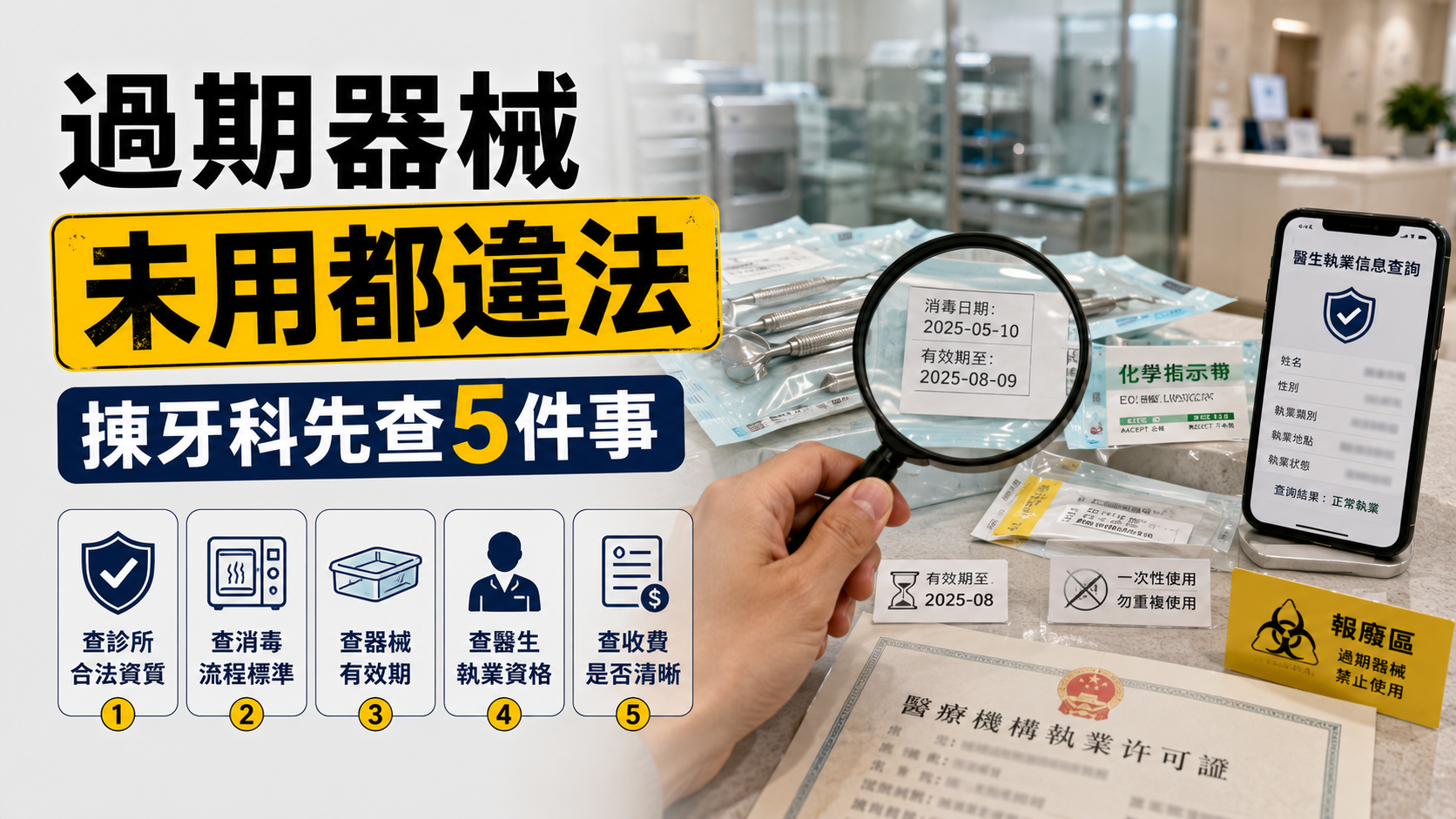 北京牙科診所過期器械混放被罰8萬2026