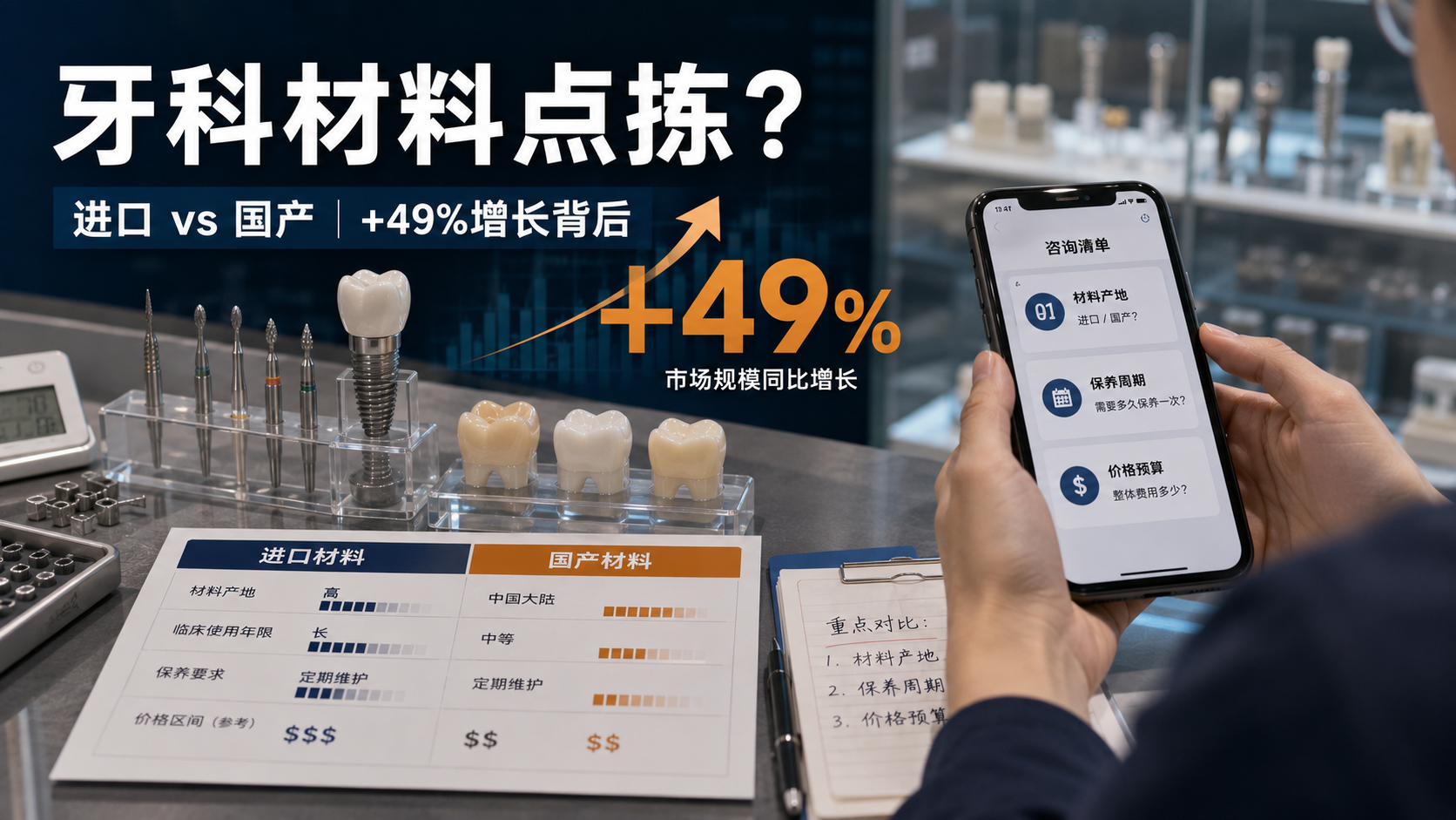 国产替代趋势+港人北上深圳拣牙科材料攻略