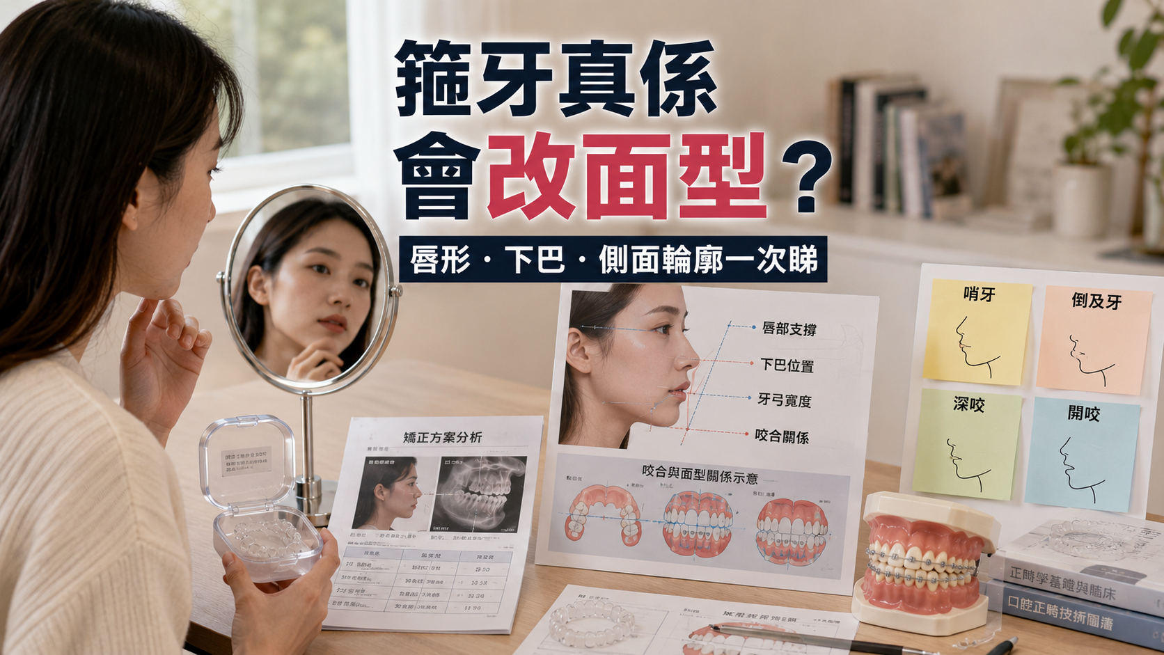箍牙真係會改面型？