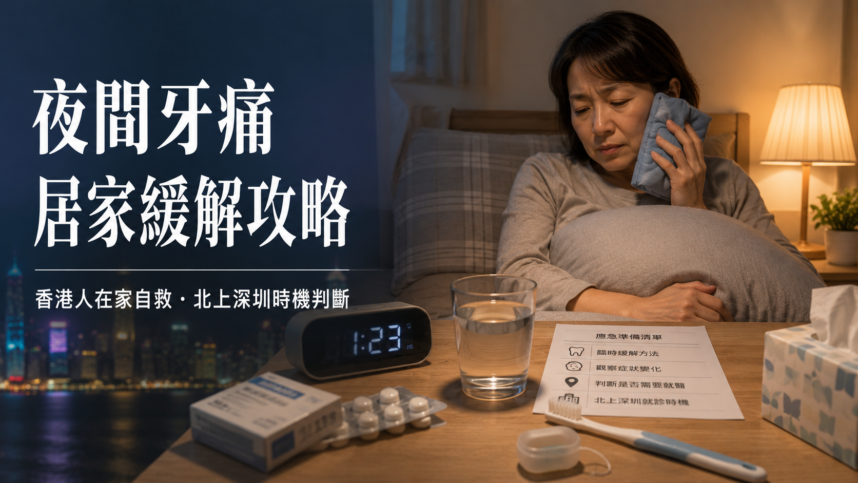 夜間牙痛居家緩解攻略｜香港人在家自救・北上深圳時機判斷