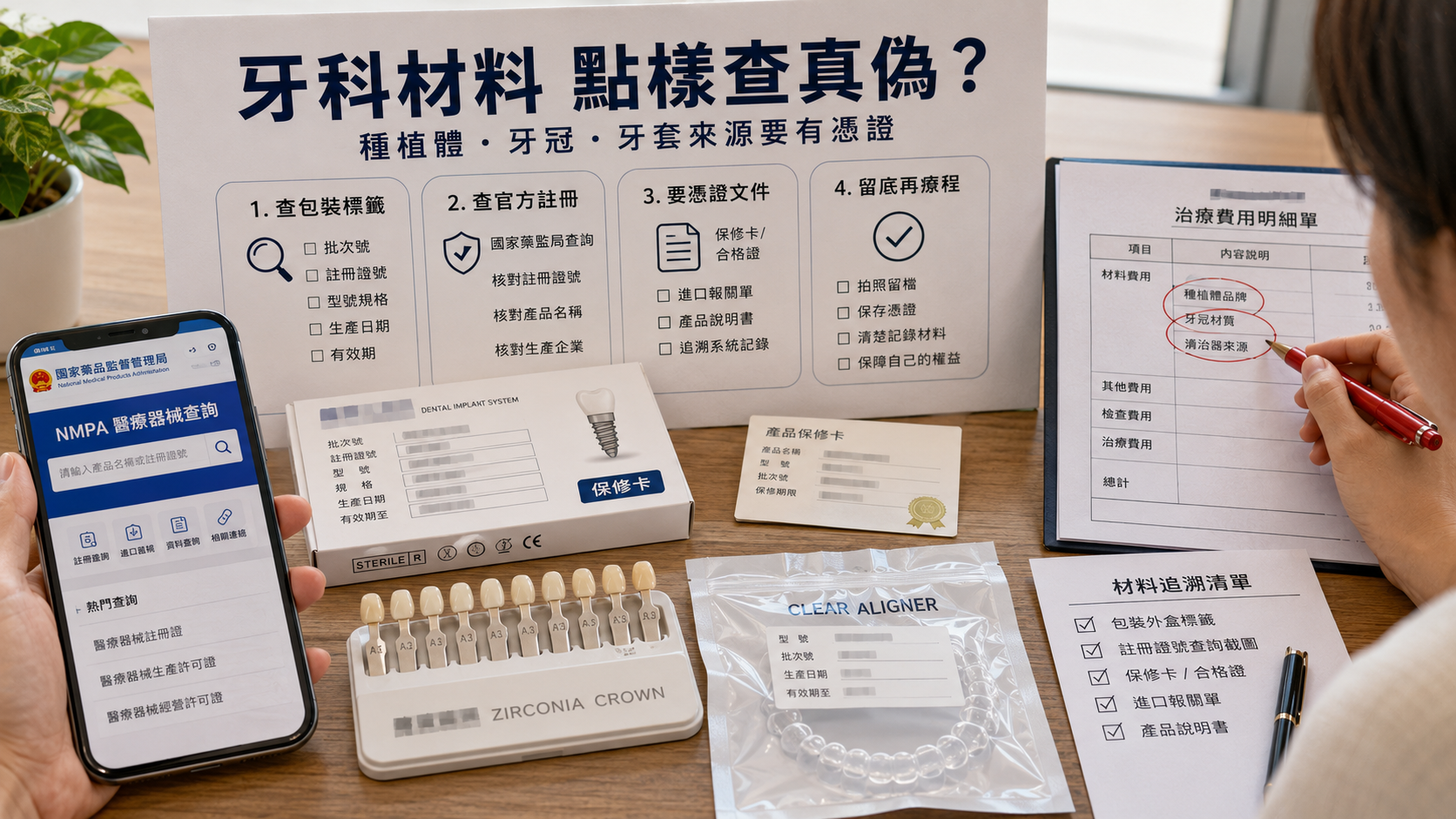 牙科材料 點樣查真偽？