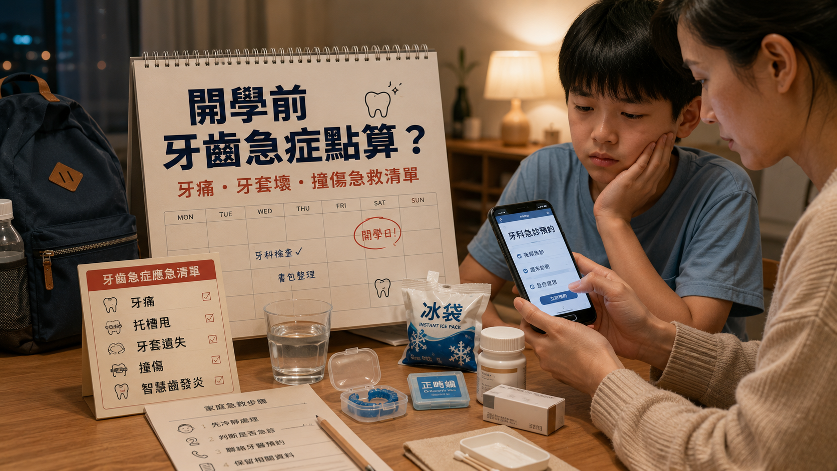 開學前牙齒急症點算？