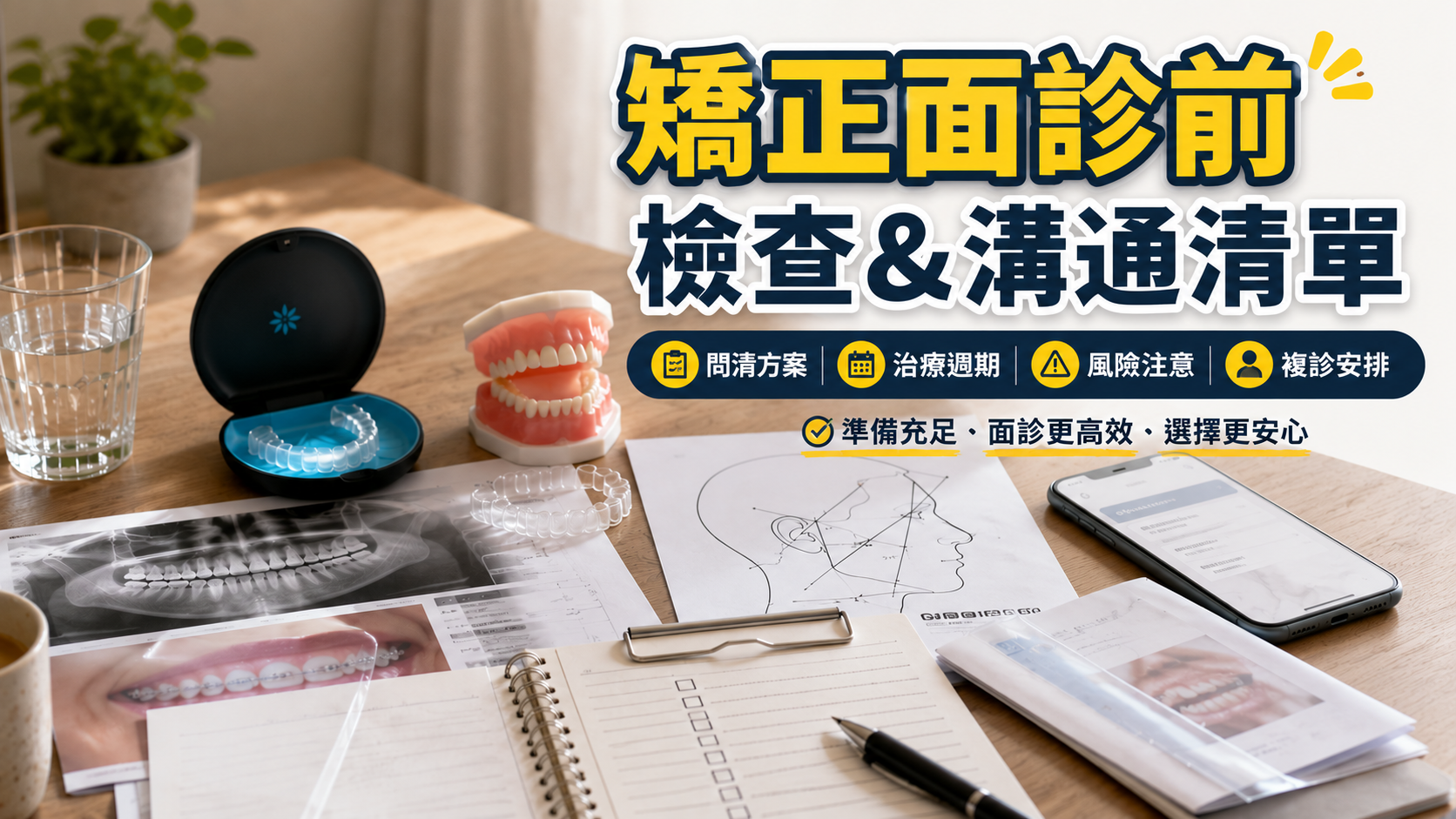 矯正前檢查同方案溝通清單