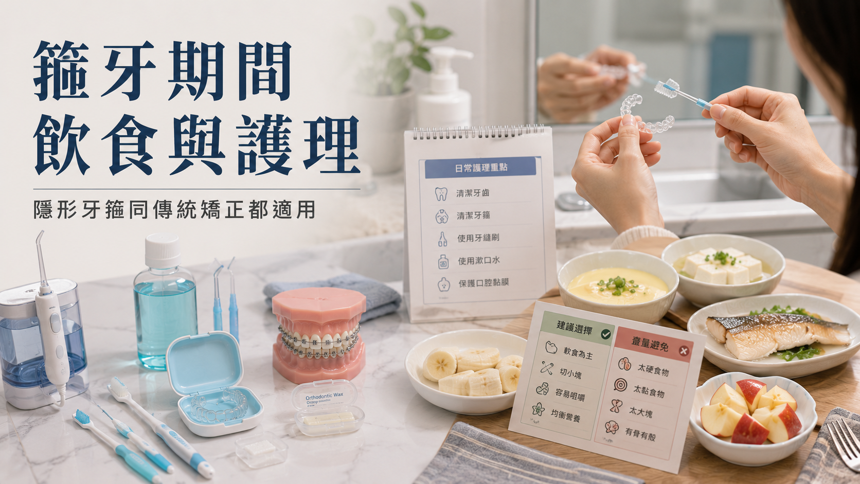 港人北上深圳箍牙期間飲食與護理2026｜隱形牙箍同傳統矯正都適用