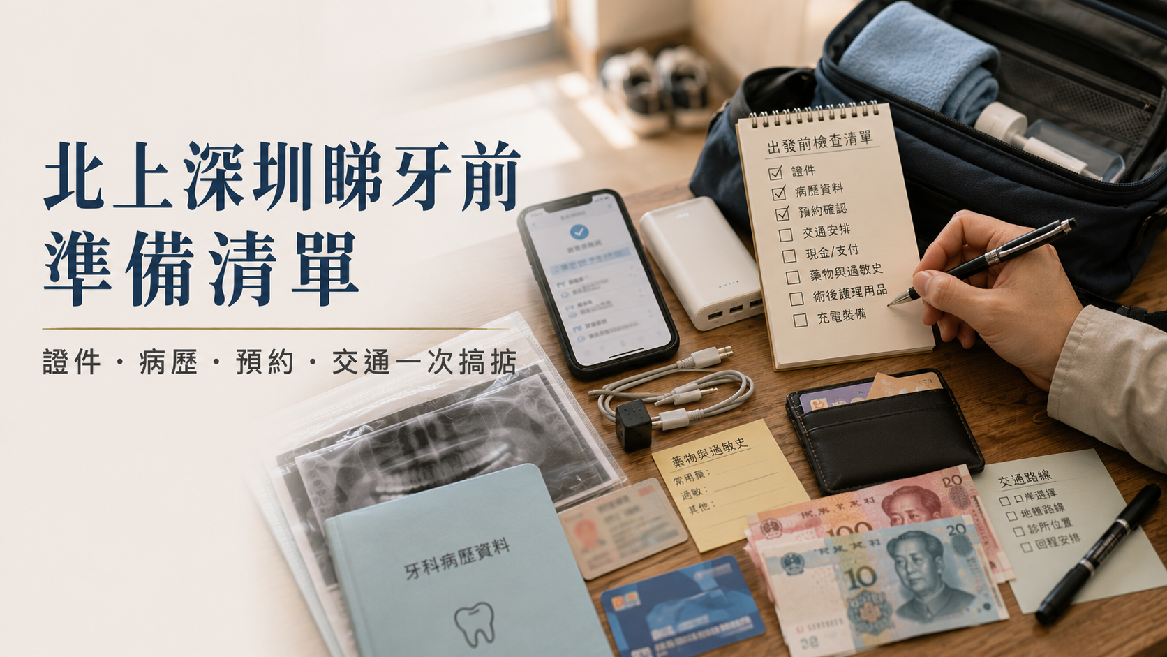 港人北上深圳睇牙前準備清單2026｜證件、病歷、預約、交通一次搞掂