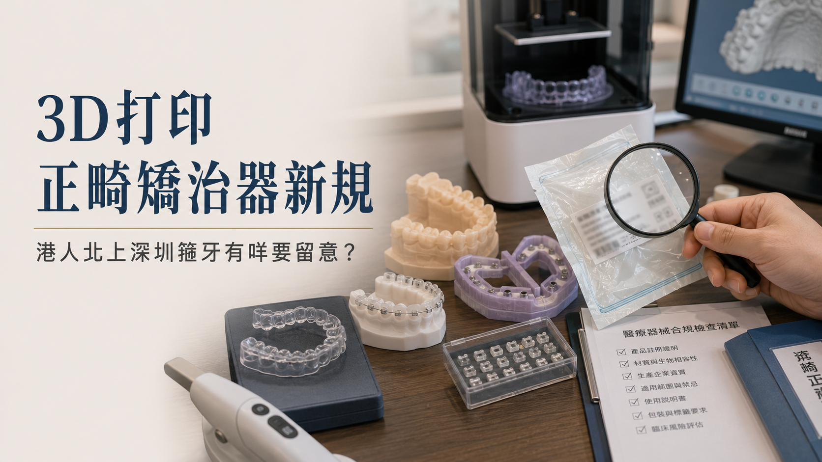 3D打印正畸矯治器納入醫械分類目錄2026｜港人北上深圳箍牙有咩要留意？
