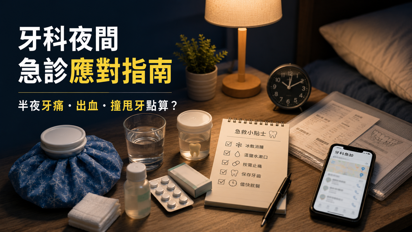 牙科夜間急診完全應對指南｜半夜牙痛、出血、撞甩牙點算？港人必睇自救攻略