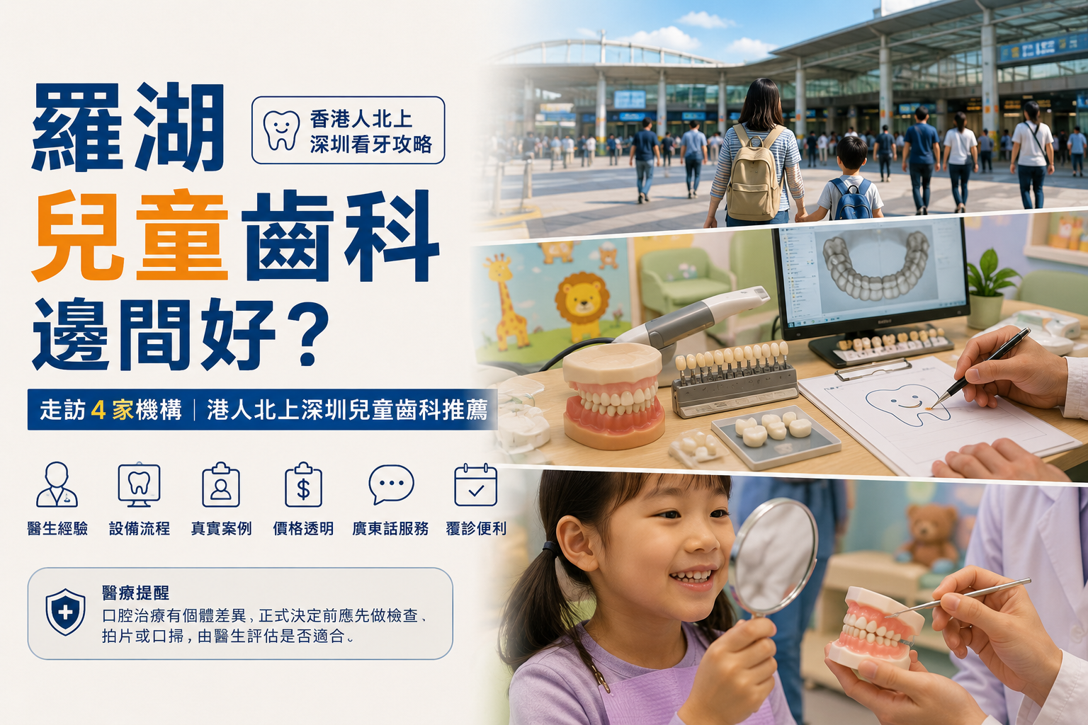 2026年香港人北上羅湖兒童齒科邊間好？走訪4家機構，從早期矯正到舒適睇牙全對比