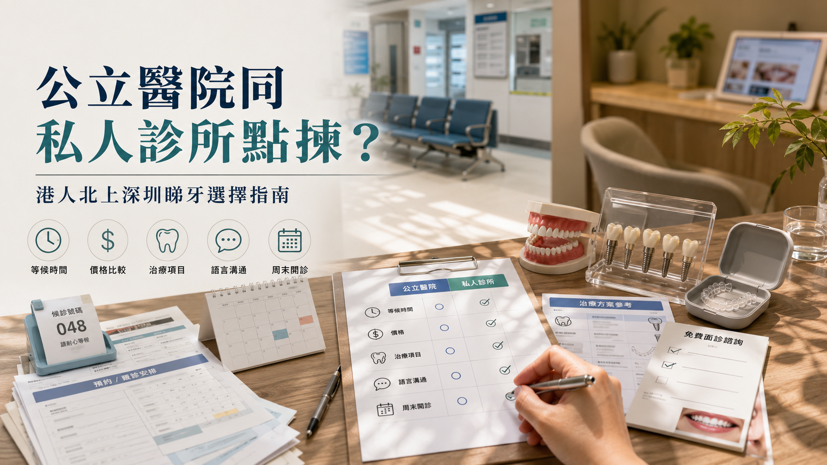 深圳牙科公立醫院同私人診所點揀？港人北上睇牙選擇指南2026