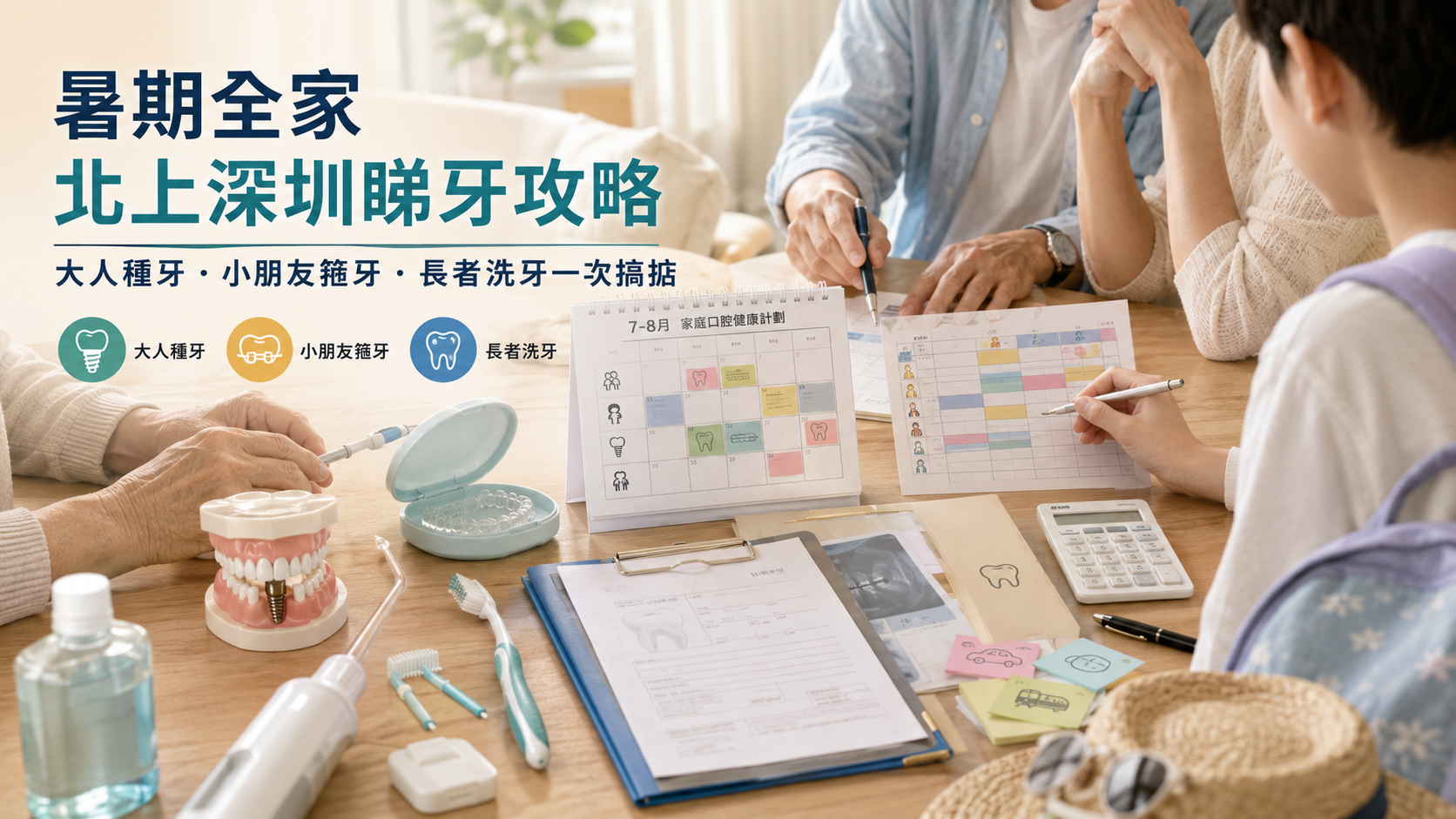 暑期全家北上深圳睇牙攻略2026｜大人種牙+小朋友箍牙+長者洗牙一次搞掂