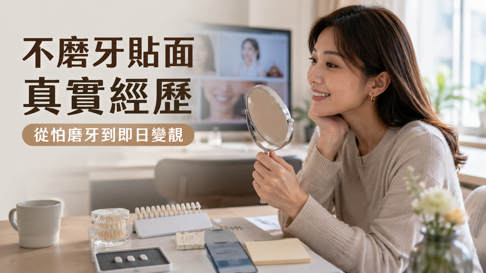 古氏口腔｜從「怕磨牙」到「即日變靚」，一位香港女生的不磨牙貼面真實經歷