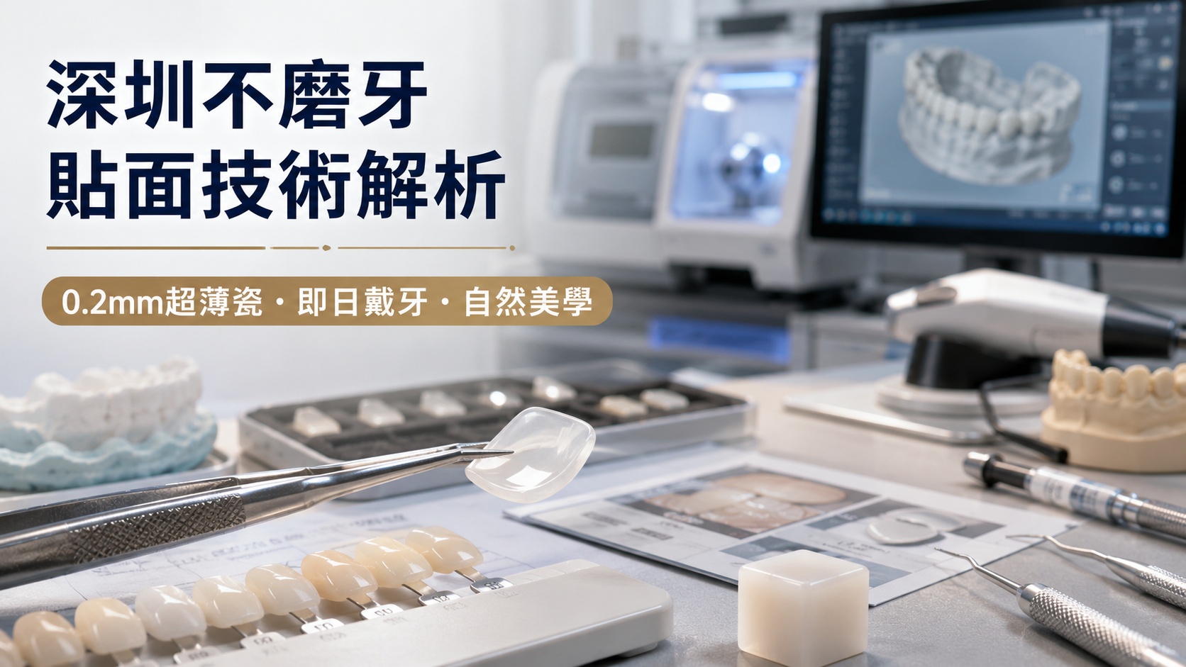 古氏口腔｜2026年深圳不磨牙貼面技術全解析，從0.2mm超薄瓷到即日戴牙一篇睇明