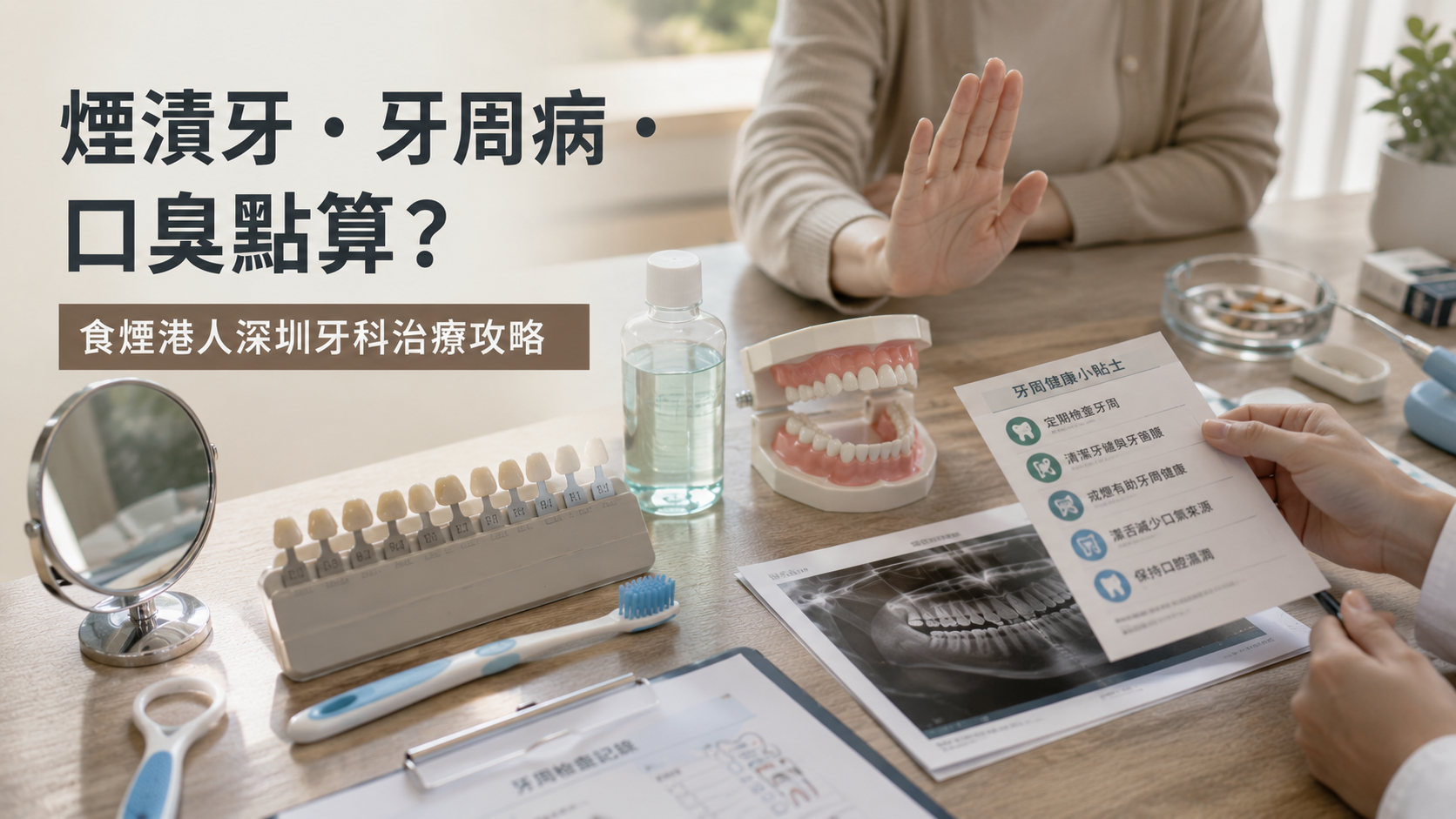 食煙港人必睇！煙漬牙、牙周病、口臭點算好？深圳牙科治療全攻略2026