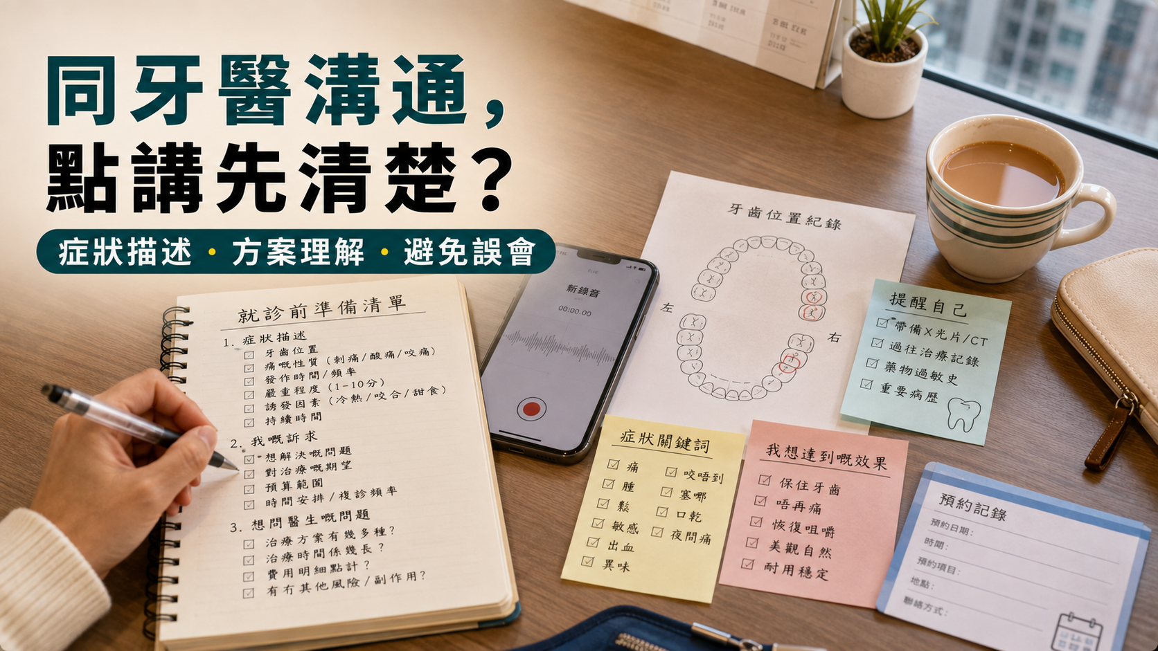 同牙醫溝通，點講先清楚？
