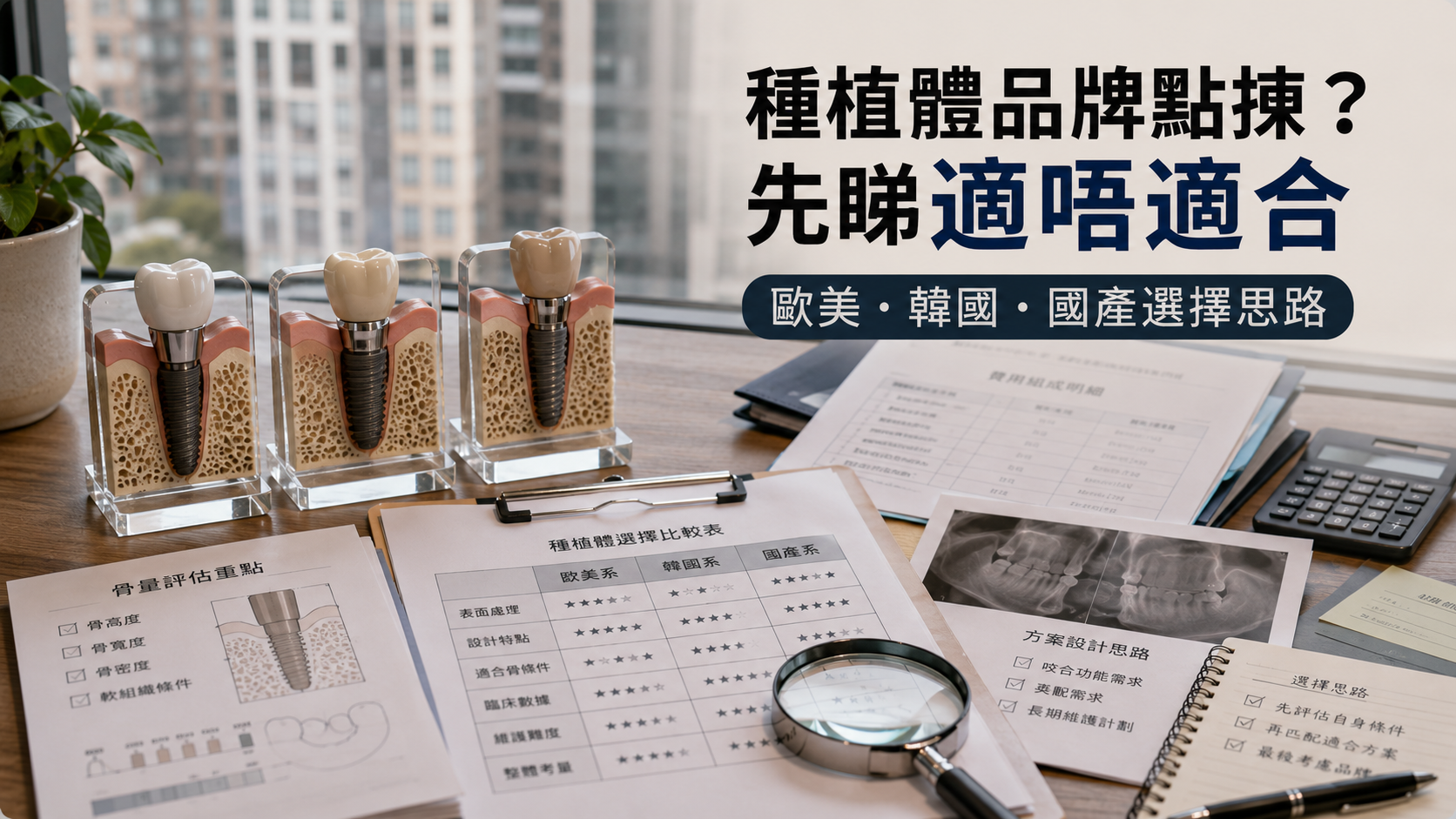種植體品牌點揀？先睇適唔適合