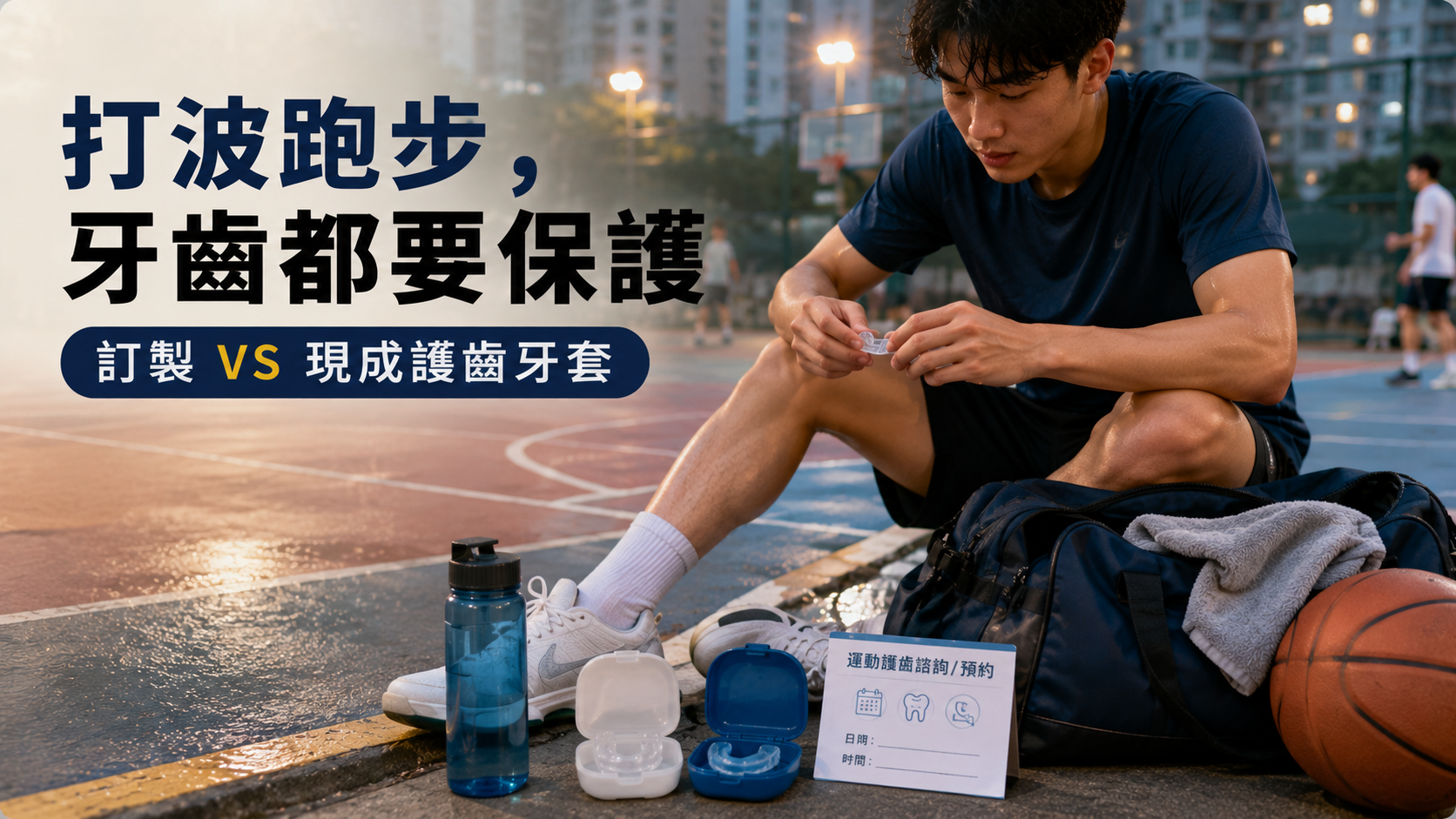 打波跑步，牙齒都要保護