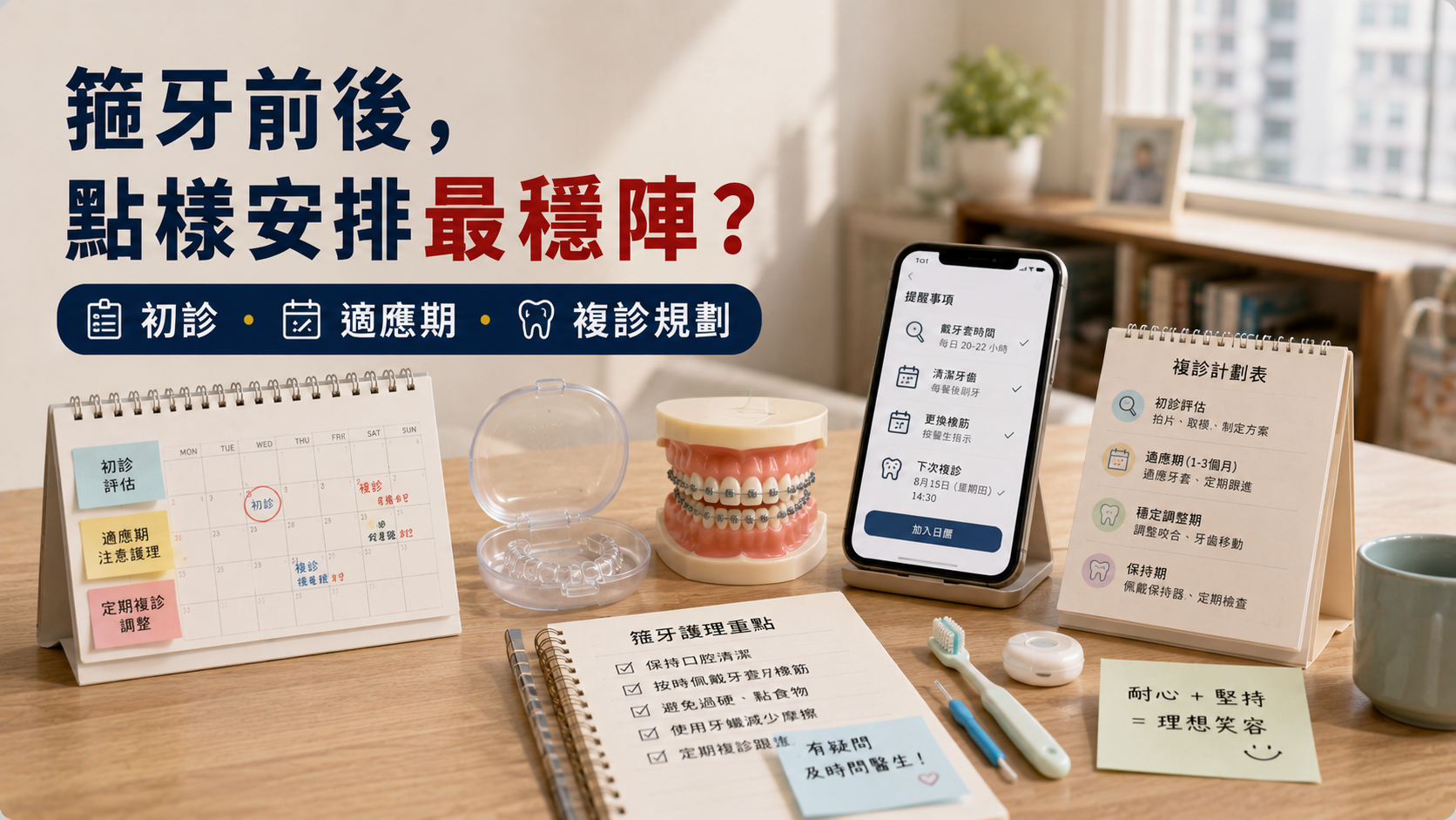 箍牙前後，點樣安排最穩陣？