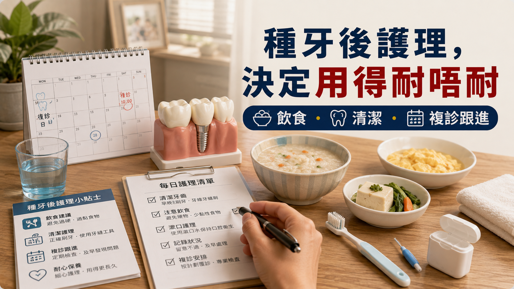 種牙後護理，決定用得耐唔耐