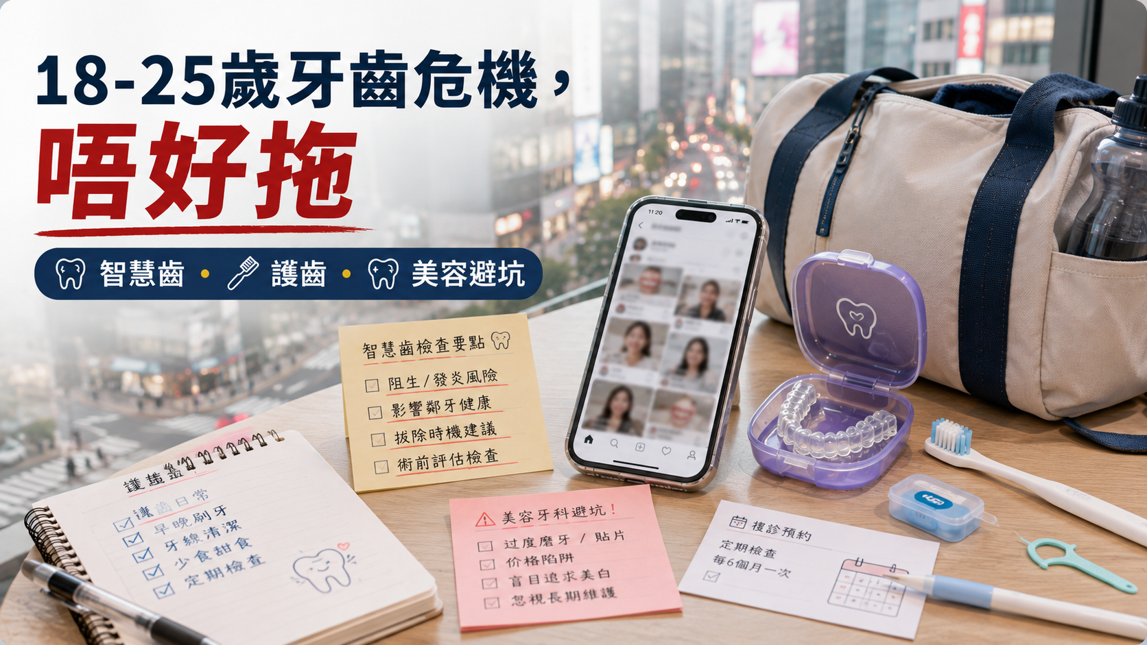 18-25歲牙齒危機，唔好拖