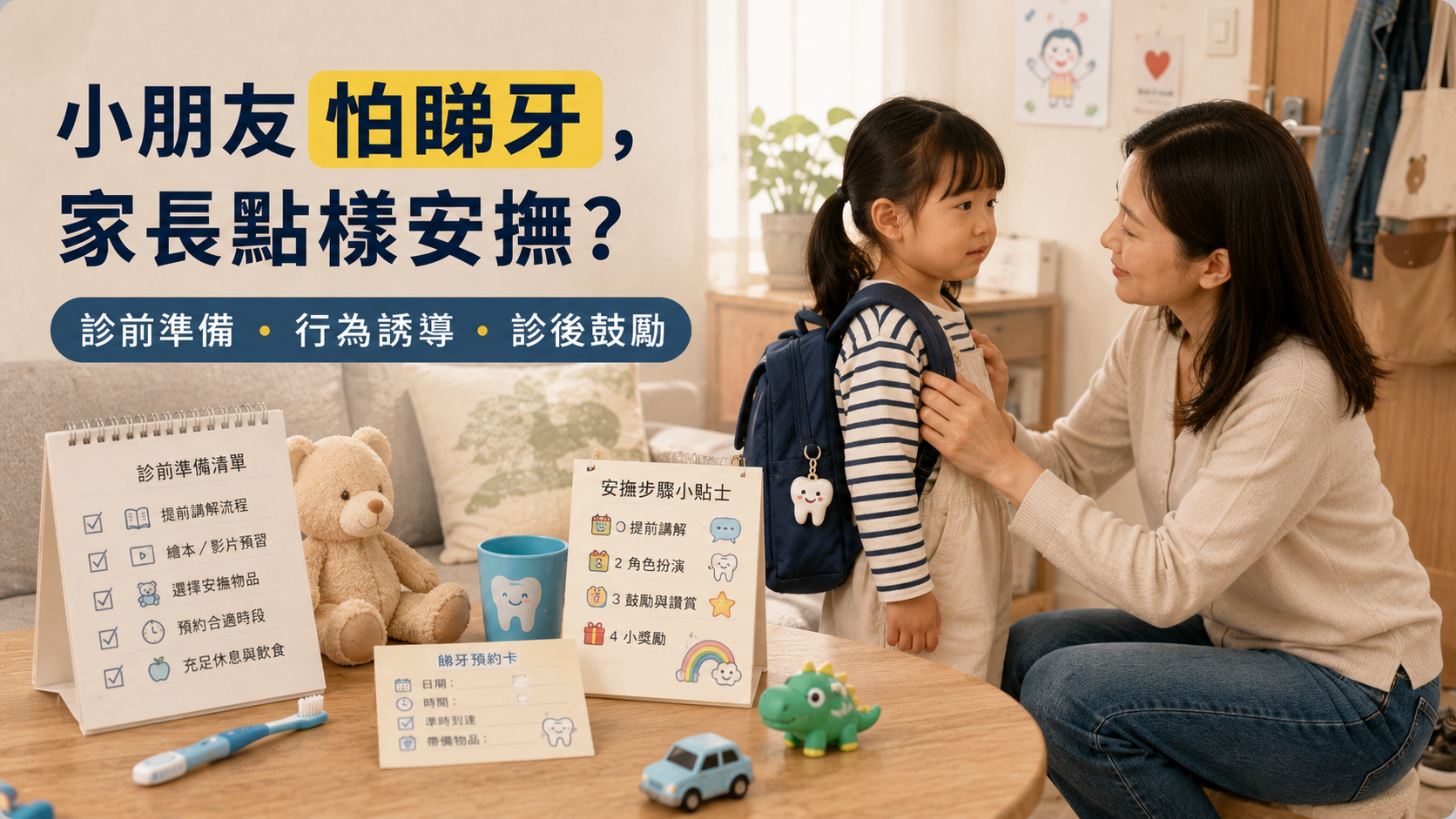 小朋友怕睇牙，家長點樣安撫？