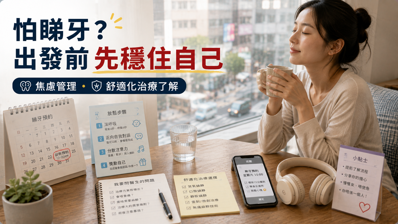 怕睇牙？出發前先穩住自己