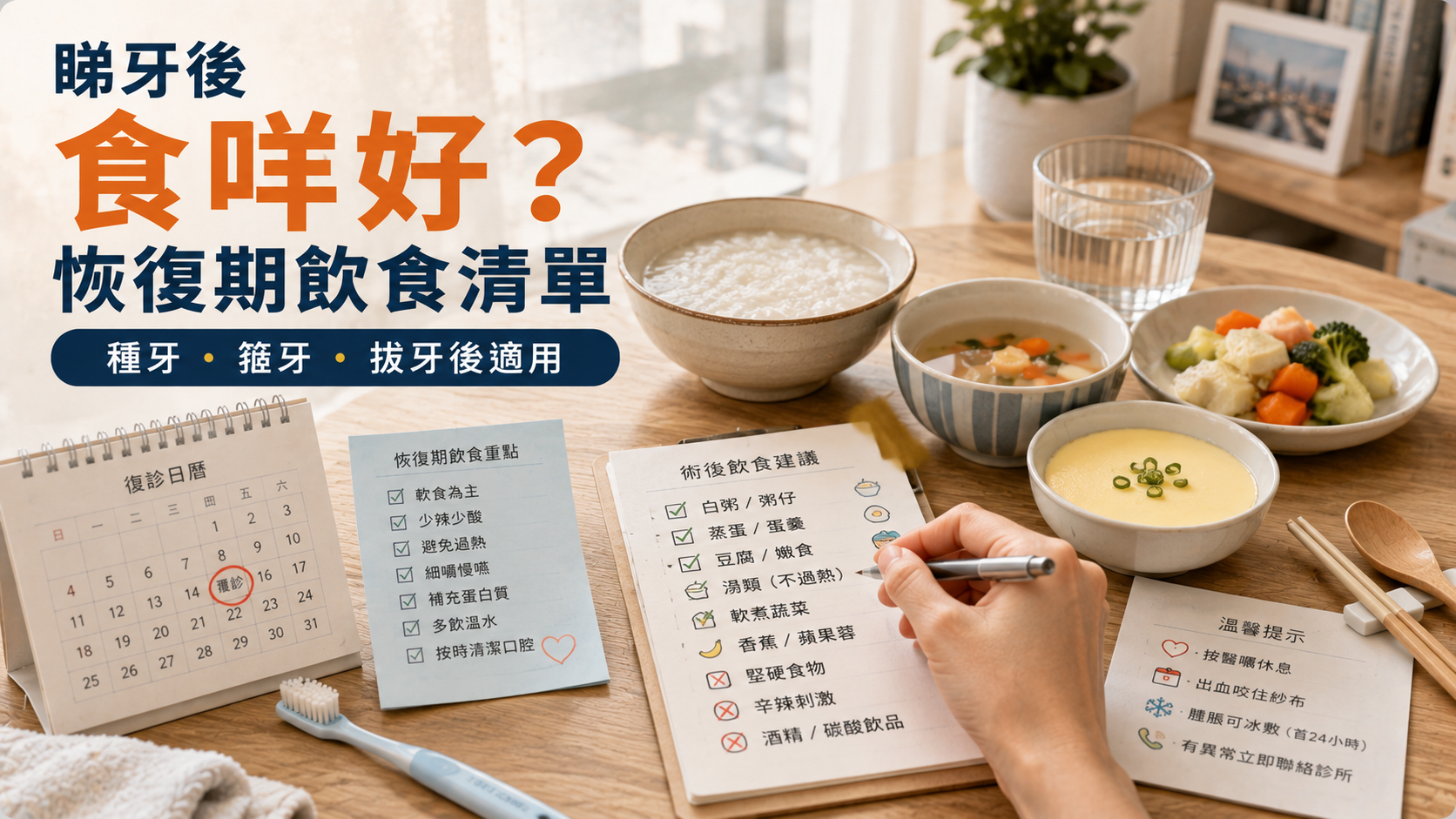 睇牙後食咩好？恢復期飲食清單