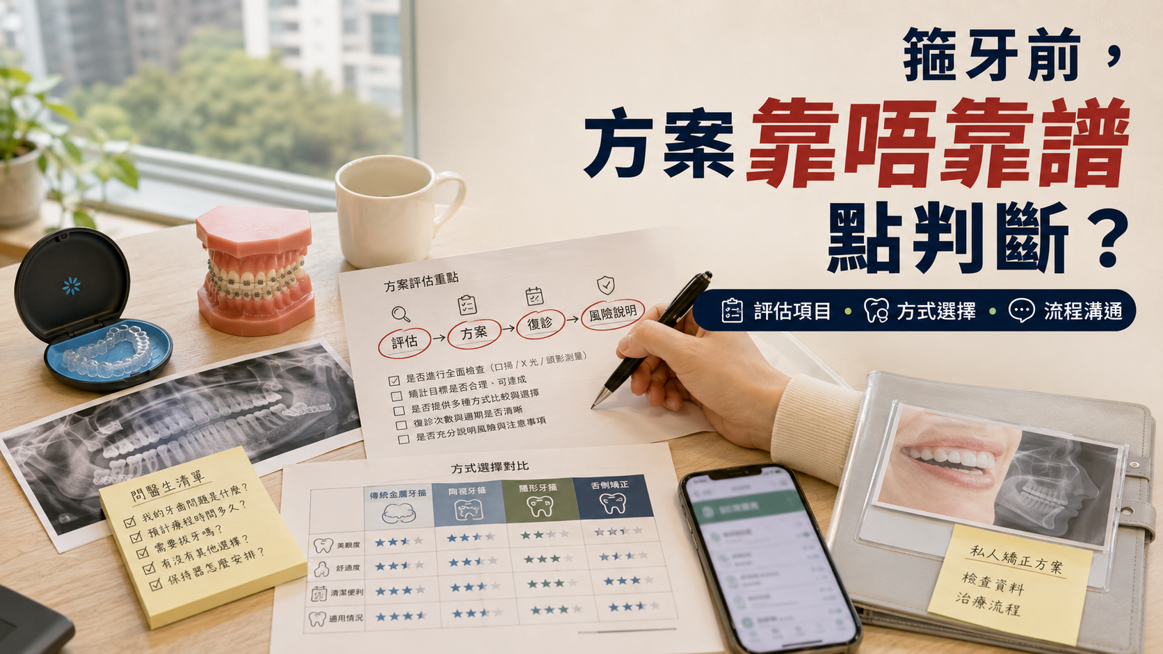箍牙前，方案靠唔靠譜點判斷？
