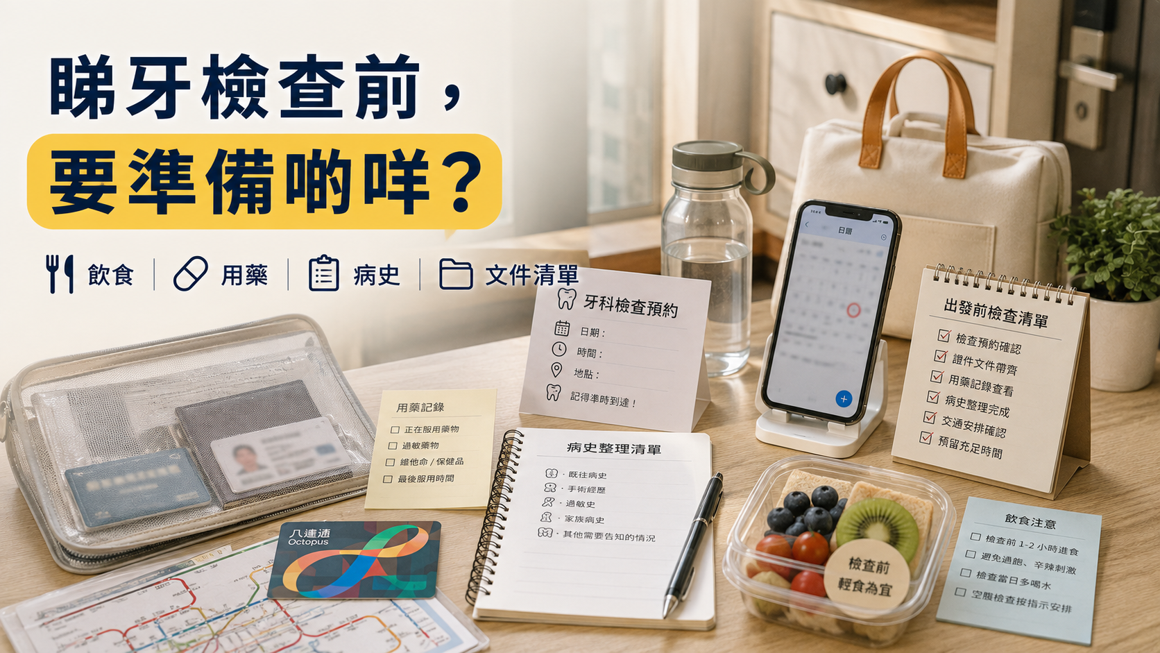 睇牙檢查前，要準備啲咩？