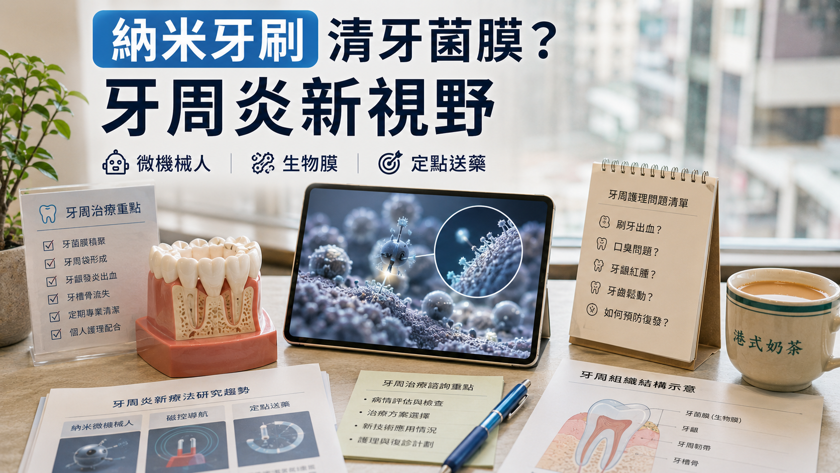 納米牙刷清牙菌膜？牙周炎新視野
