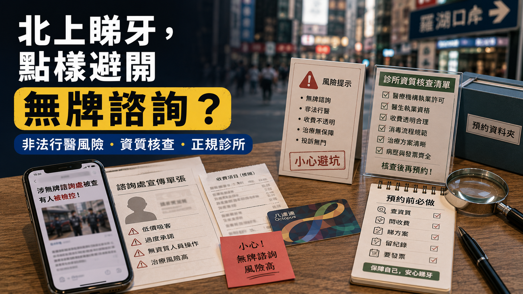 北上睇牙，點樣避開無牌諮詢？