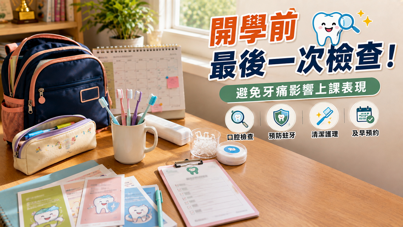 開學前最後衝刺：帶小朋友檢查口腔