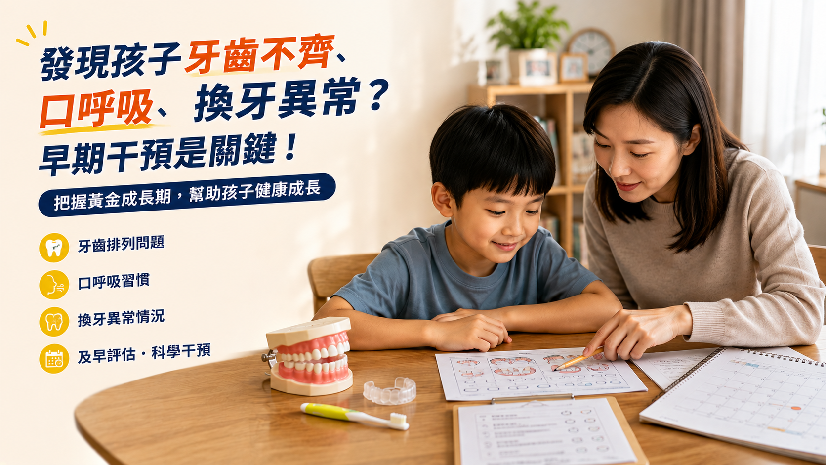 兒童牙齒發育，幾時要早期干預？