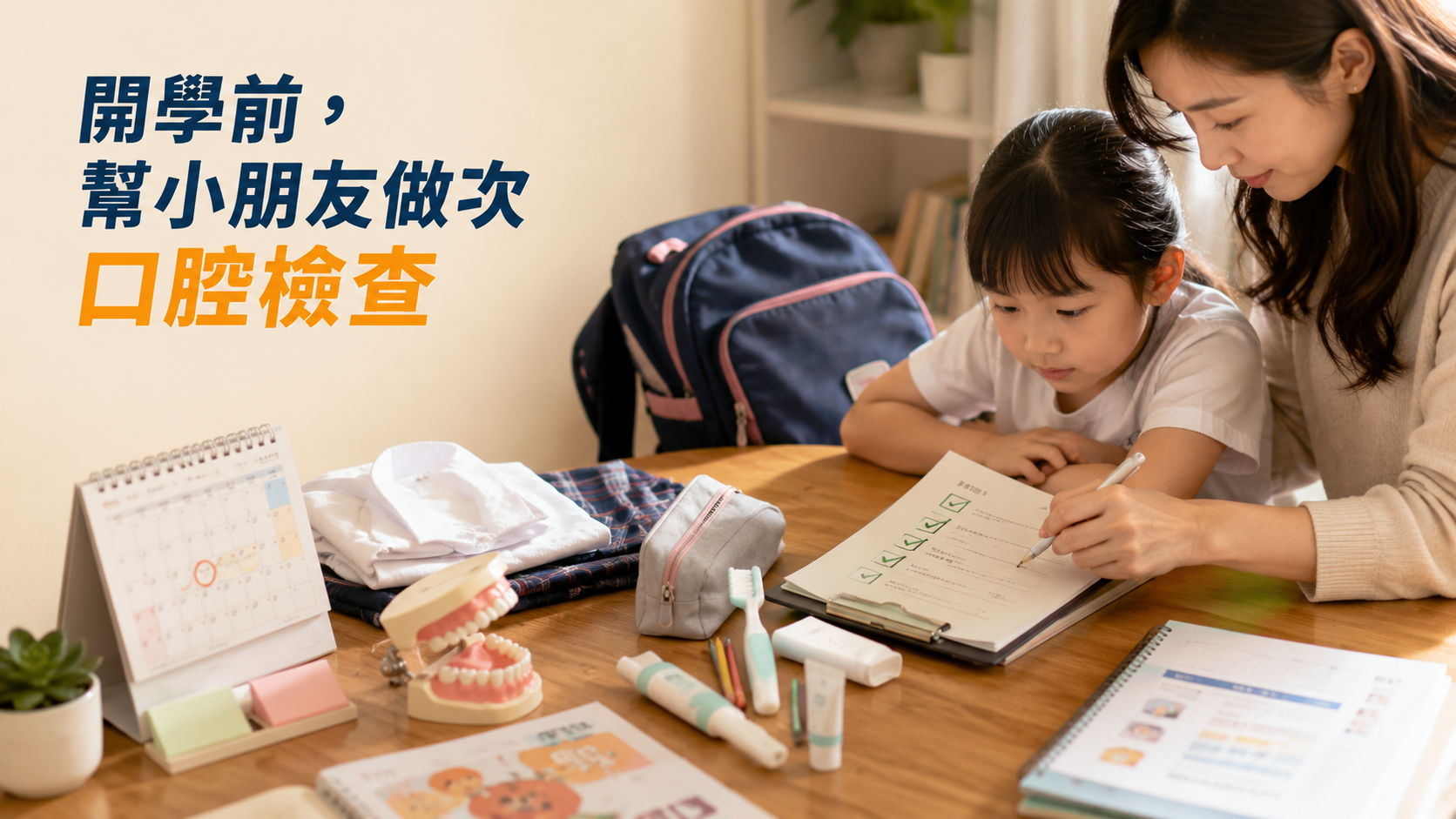 開學前，幫小朋友做次口腔檢查