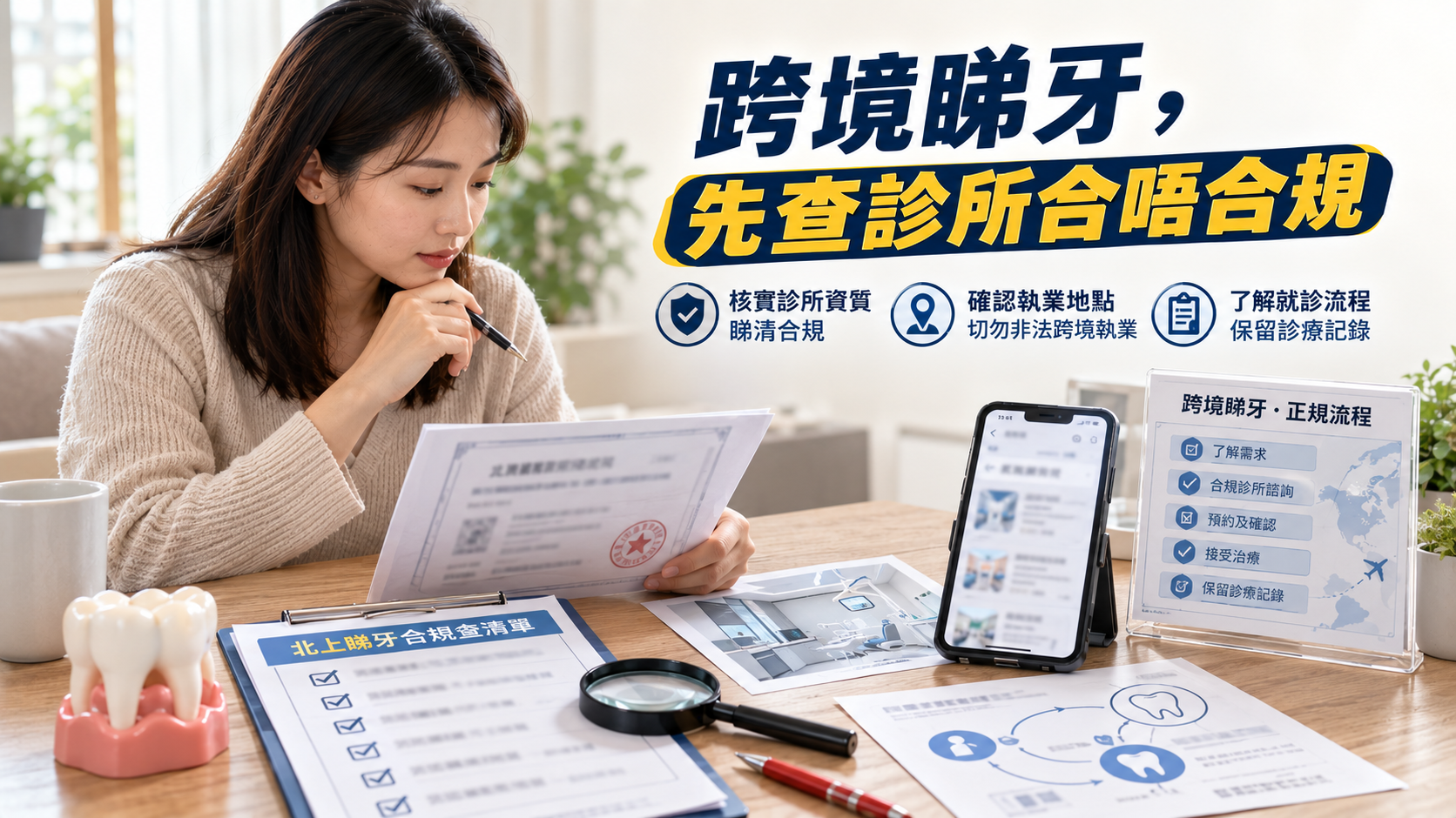 跨境睇牙，先查診所合唔合規